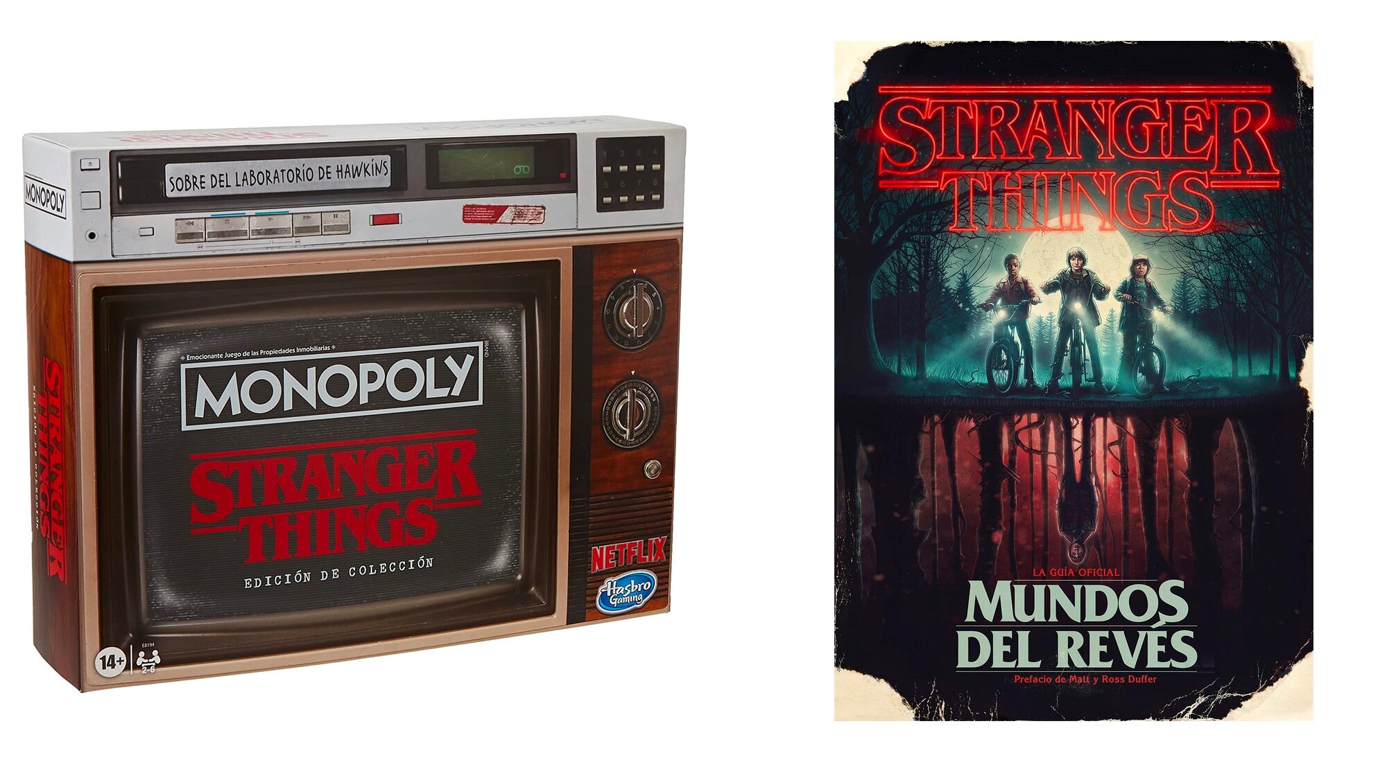 Monopoly de 'Stranger Things' y "Mundos del revés: La guía oficial"
