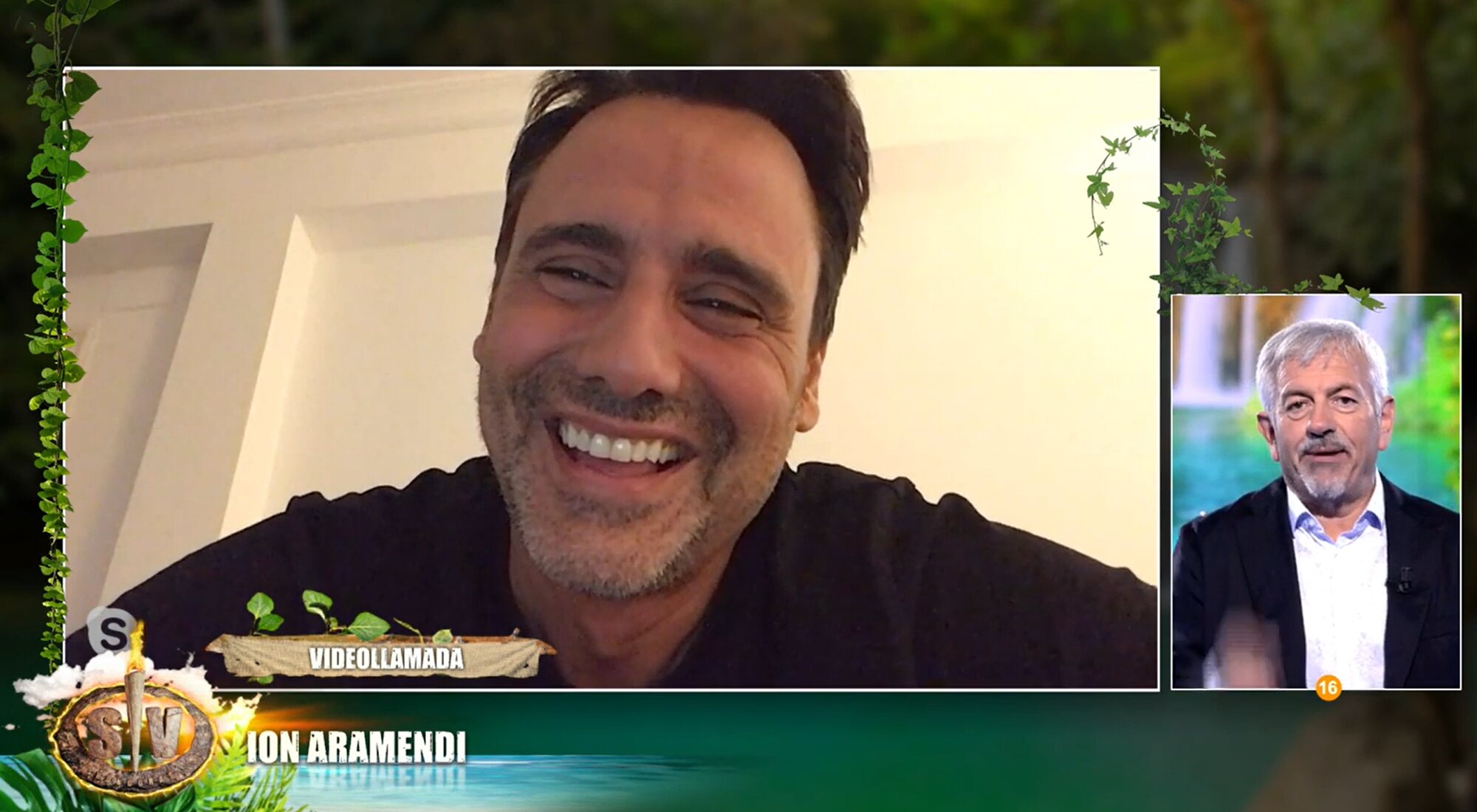 Carlos Sobera habla con Ion Aramendi en 'Supervivientes: Conexión Honduras'