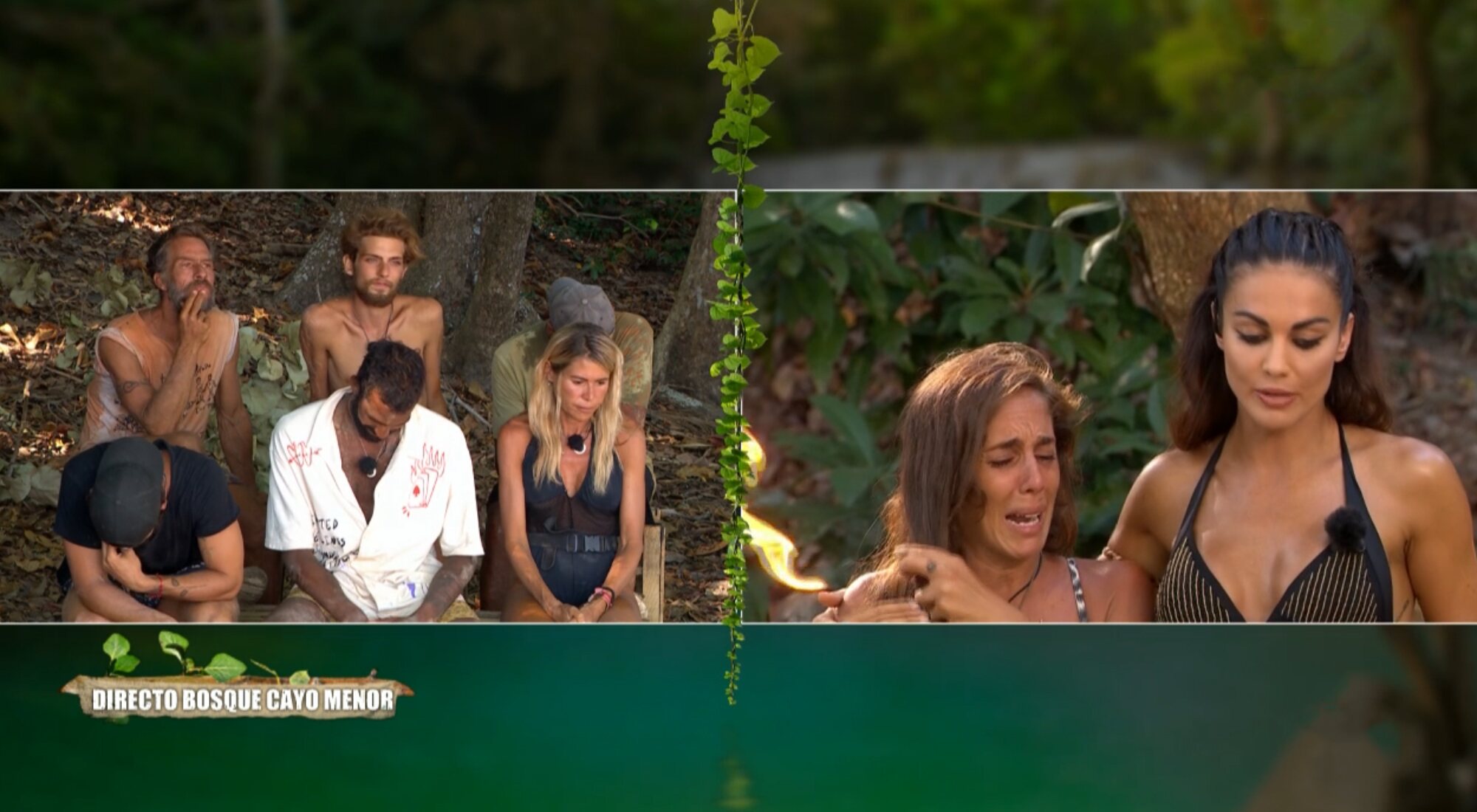 Anabel Pantoja se derrumba tras ver la hamburguesa en &#39;Supervivientes&#39;, ante sus sorprendidos compañeros