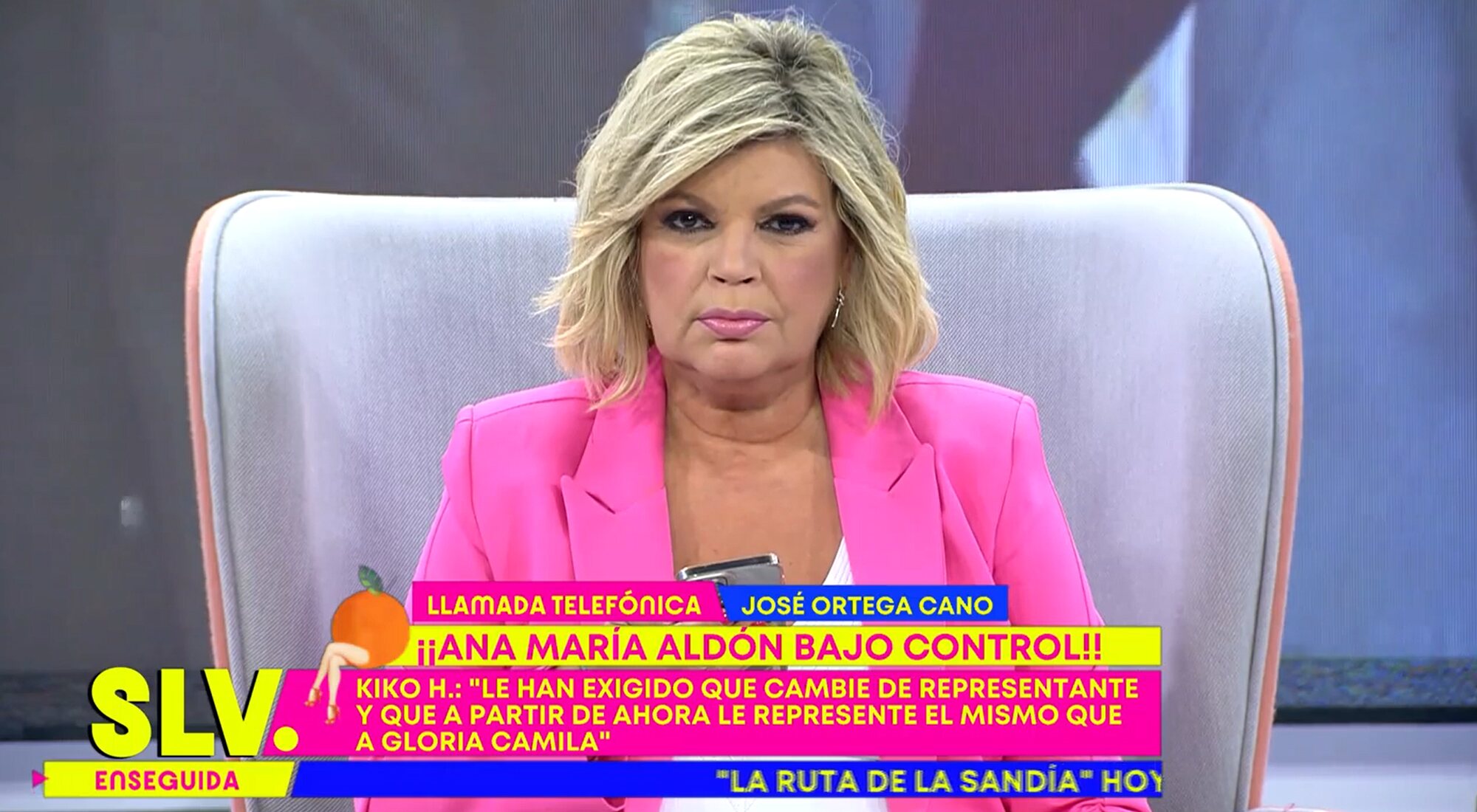 Terelu Campos escucha las palabras de José Ortega Cano en &#39;Sálvame&#39;