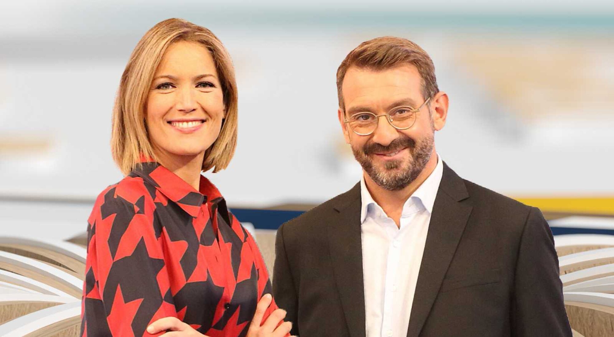 Silvia Intxaurrondo y Marc Sala en 'La hora de La 1'