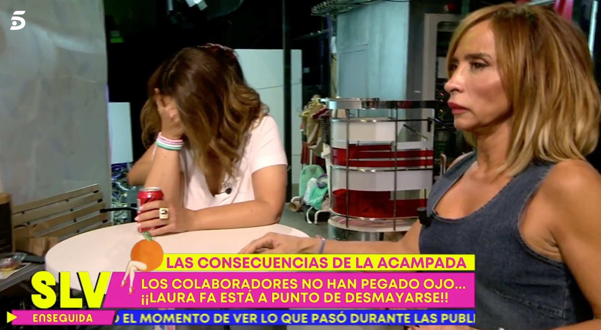 Laura Fa, al borde del desmayo en 'Sálvame'