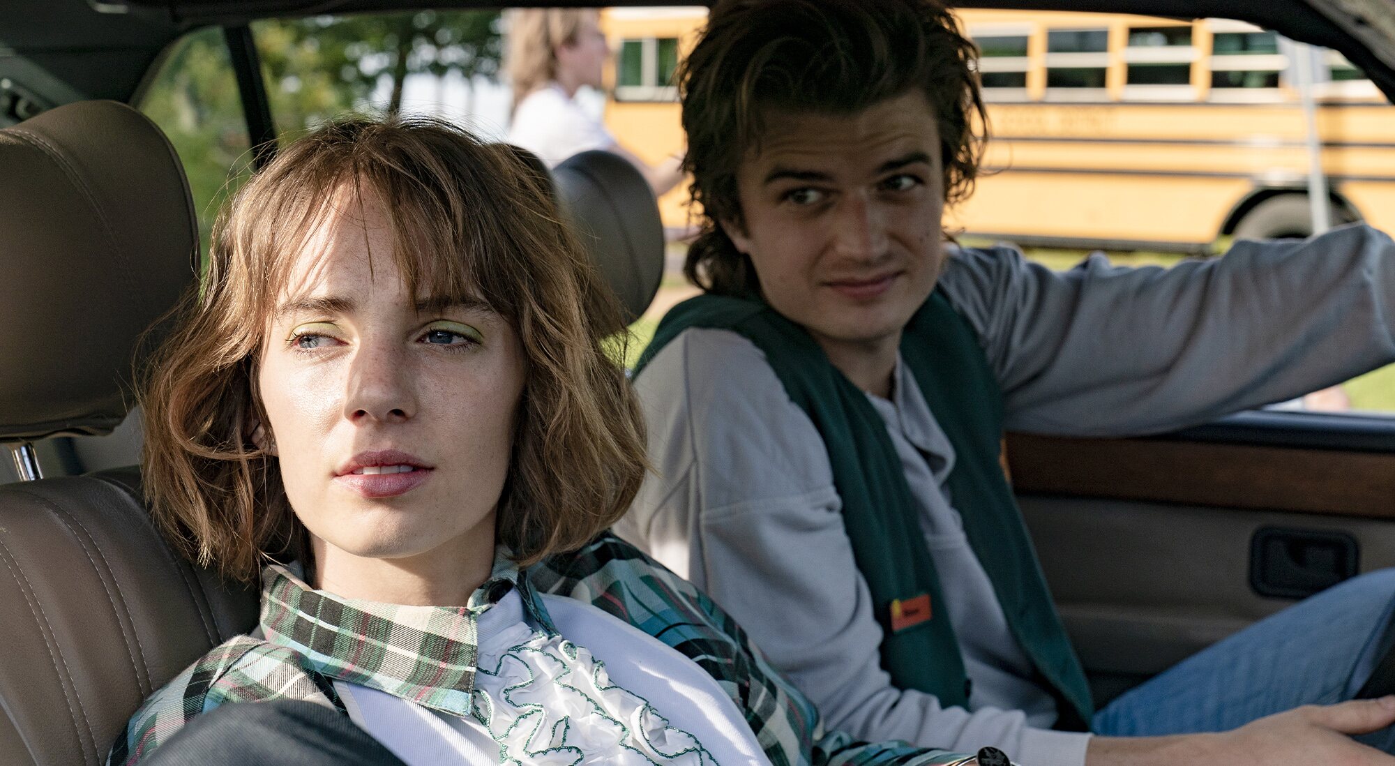 Maya Hawke y Joe Keery en &#39;Stranger Things&#39;