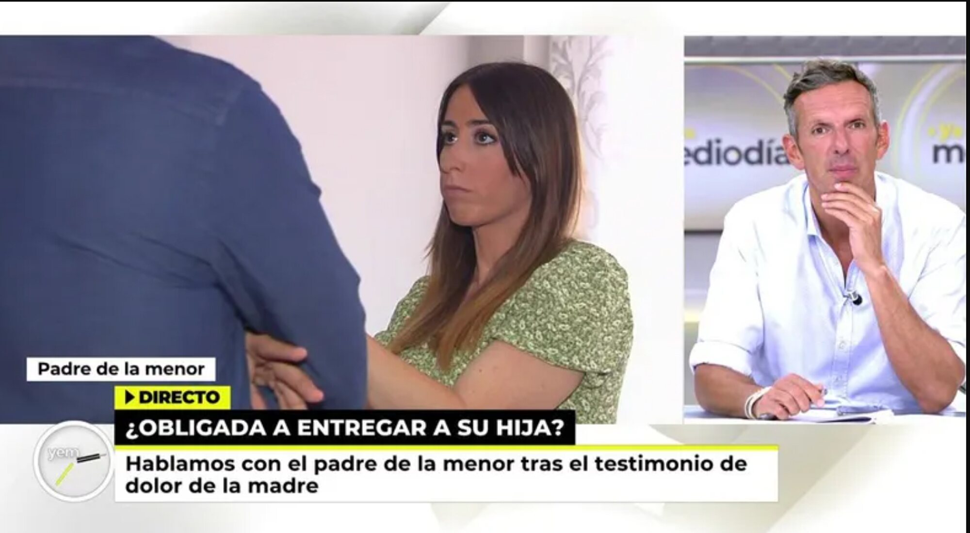 El padre de la niña intervino el día anterior en &#39;Ya es mediodía&#39;