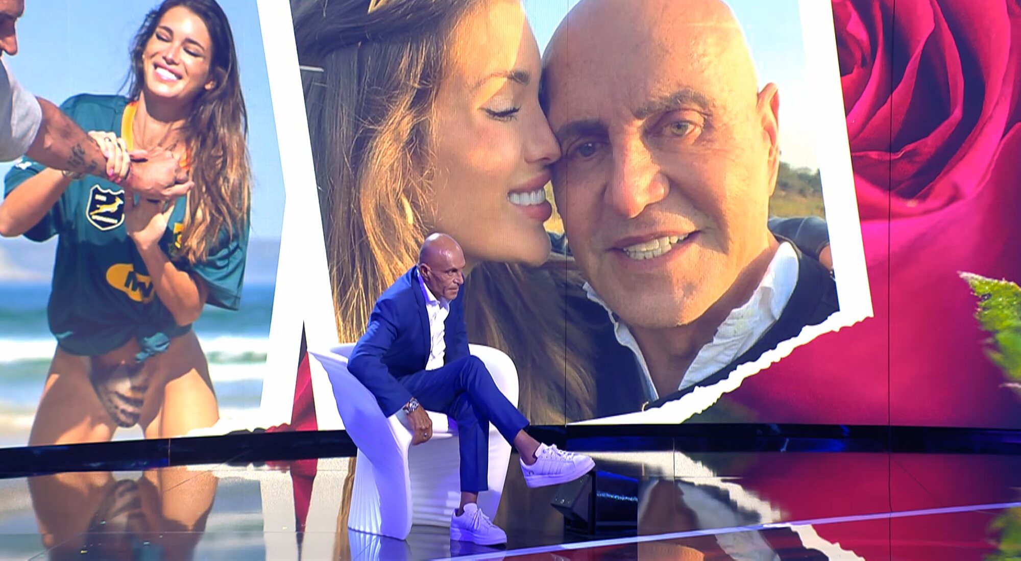 Kiko Matamoros con imágenes con su pareja a sus espaldas