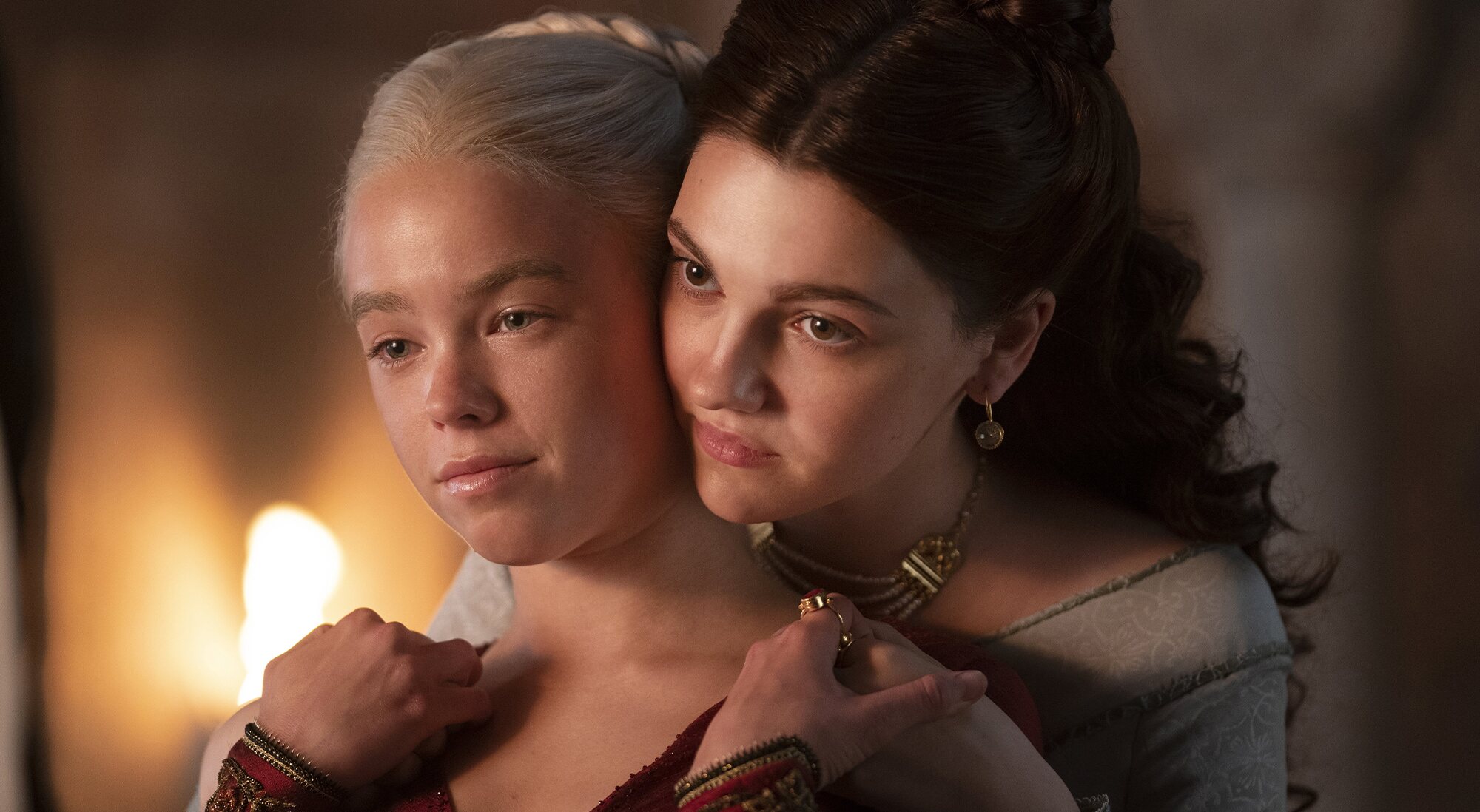 Las jóvenes Rhaenyra y Alicent en 'La Casa del Dragón'