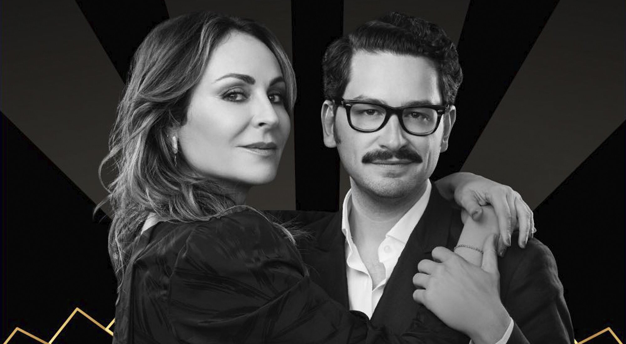 Ana Milán y Sebastián Gallego en la portada de su podcast "La vida y tal"