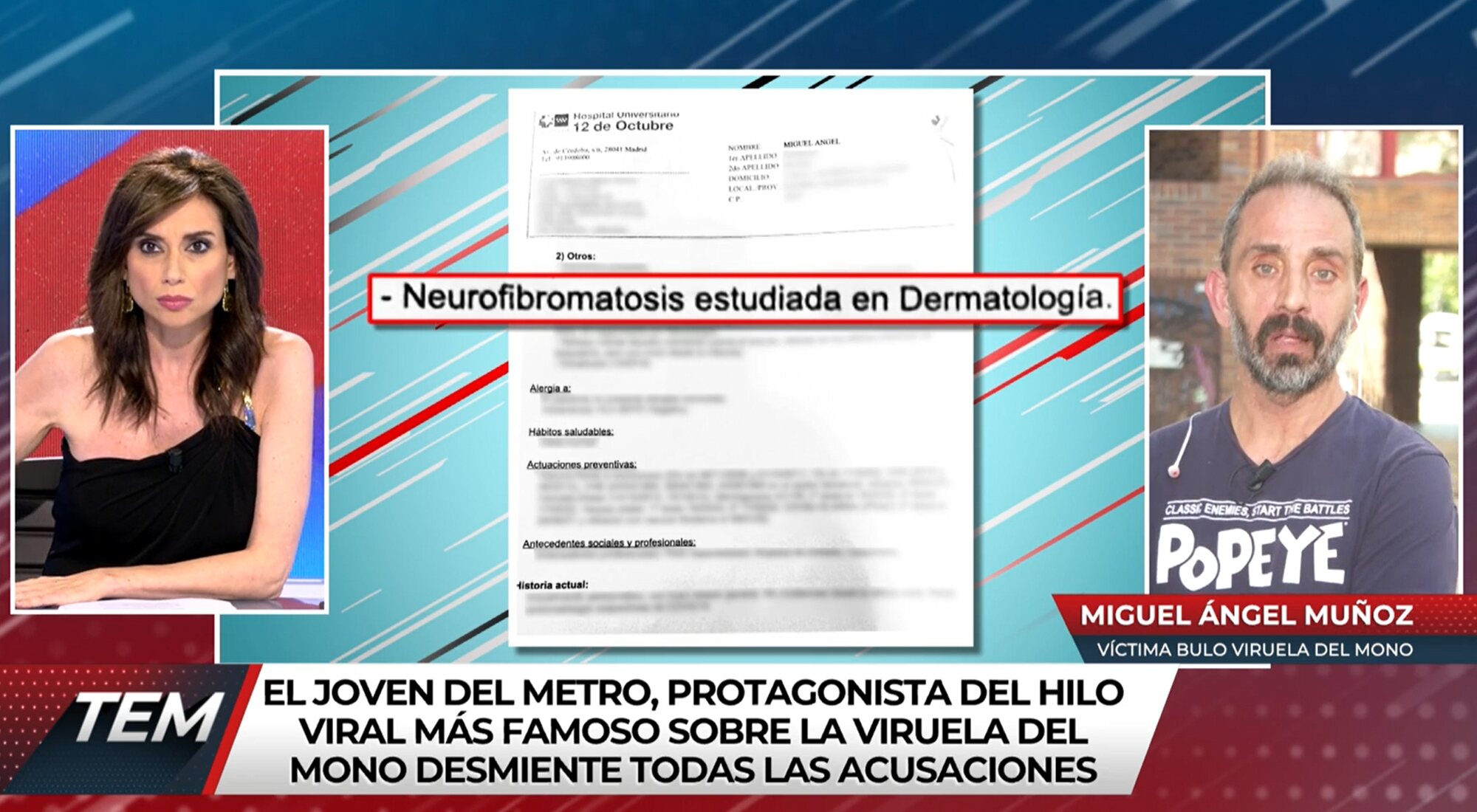 Miguel Ángel Muñoz comparte documentación médica sobre su neurofibromatosis en &#39;Todo es mentira&#39;