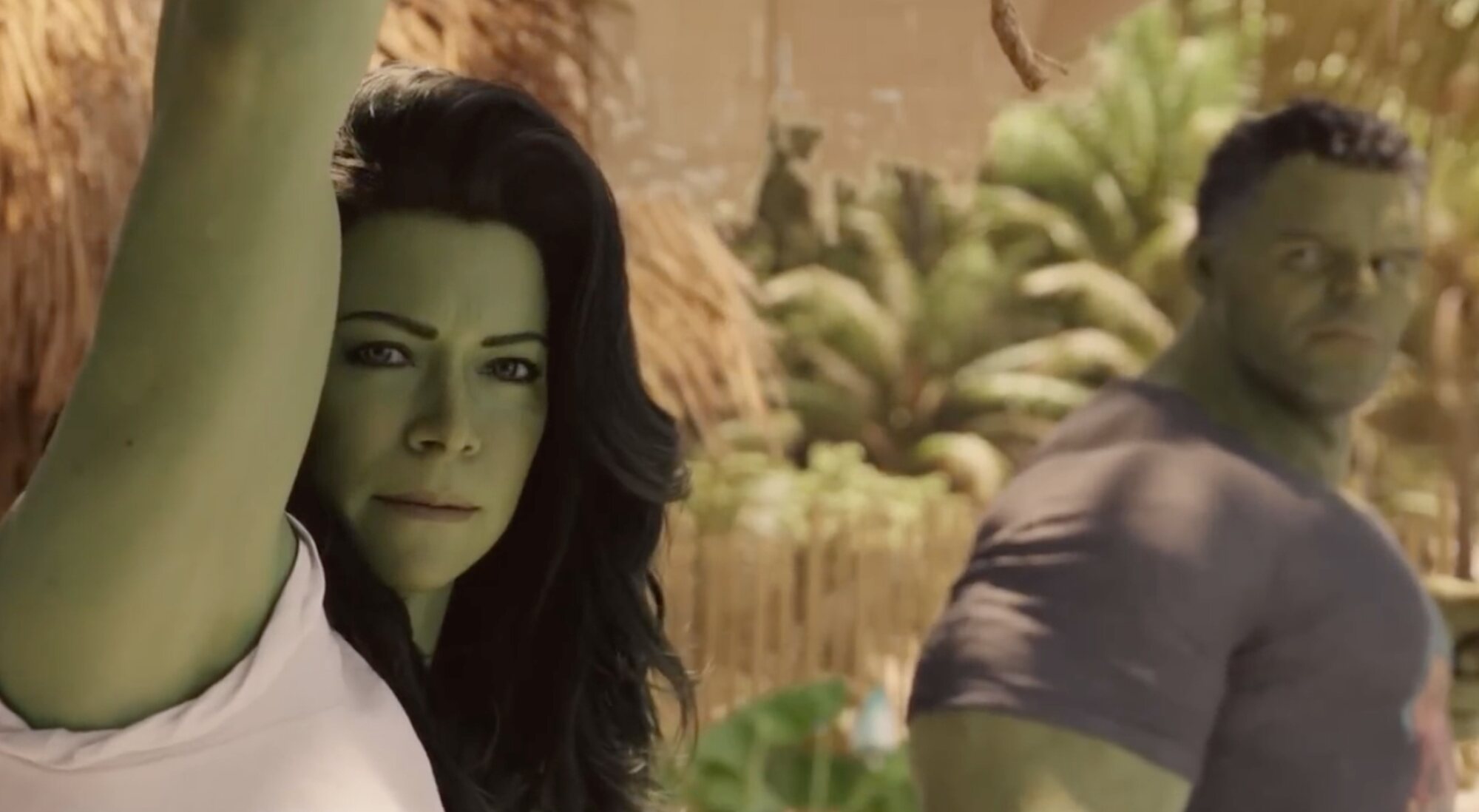 Tatiana Maslany y Mark Ruffalo en 'She-Hulk: Abogada Hulka'