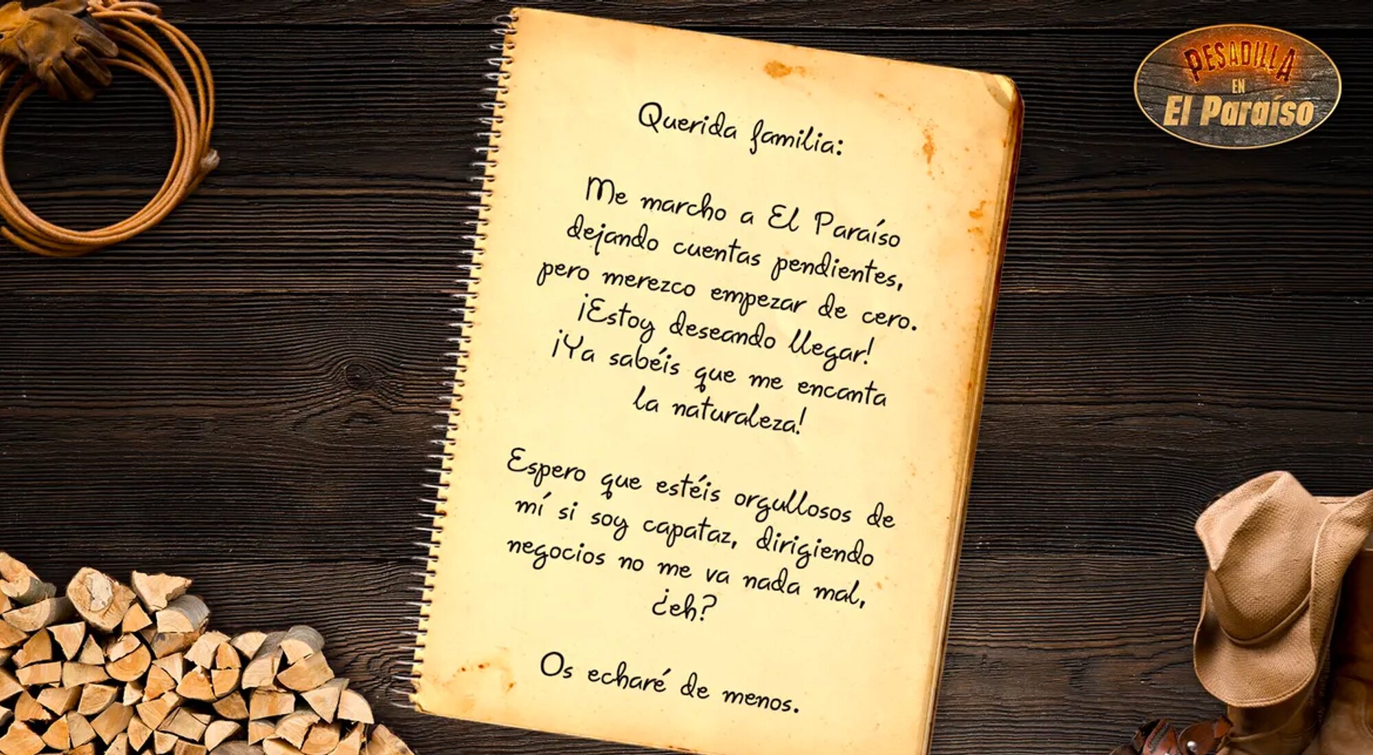 Pista para el segundo concursante de 'Pesadilla en El Paraíso'