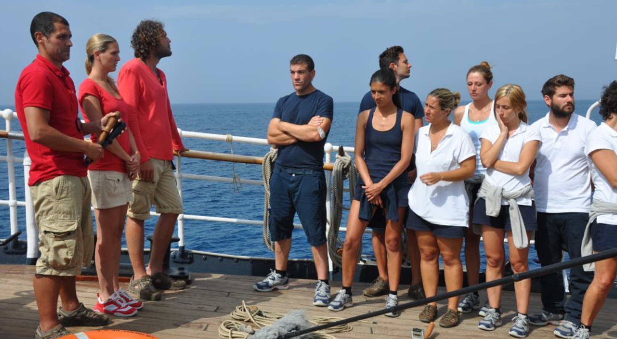 Tripulación y concursantes del reality 'El barco'