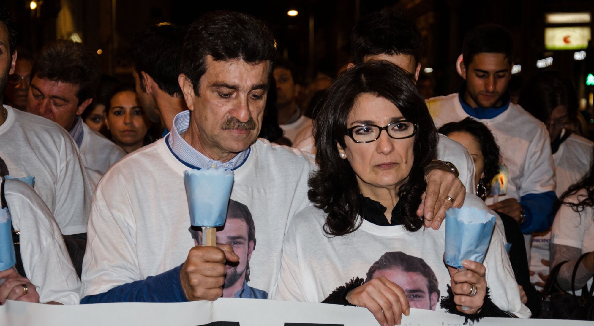 Los padres de Mario Biondo exigiendo justicia para su hijo