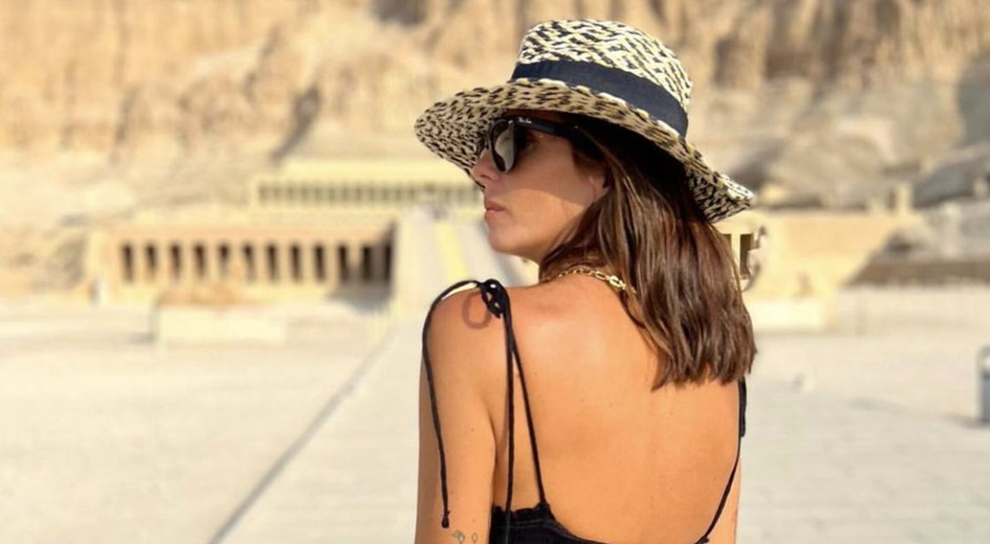 Anabel Pantoja disfruta de sus vacaciones en Egipto
