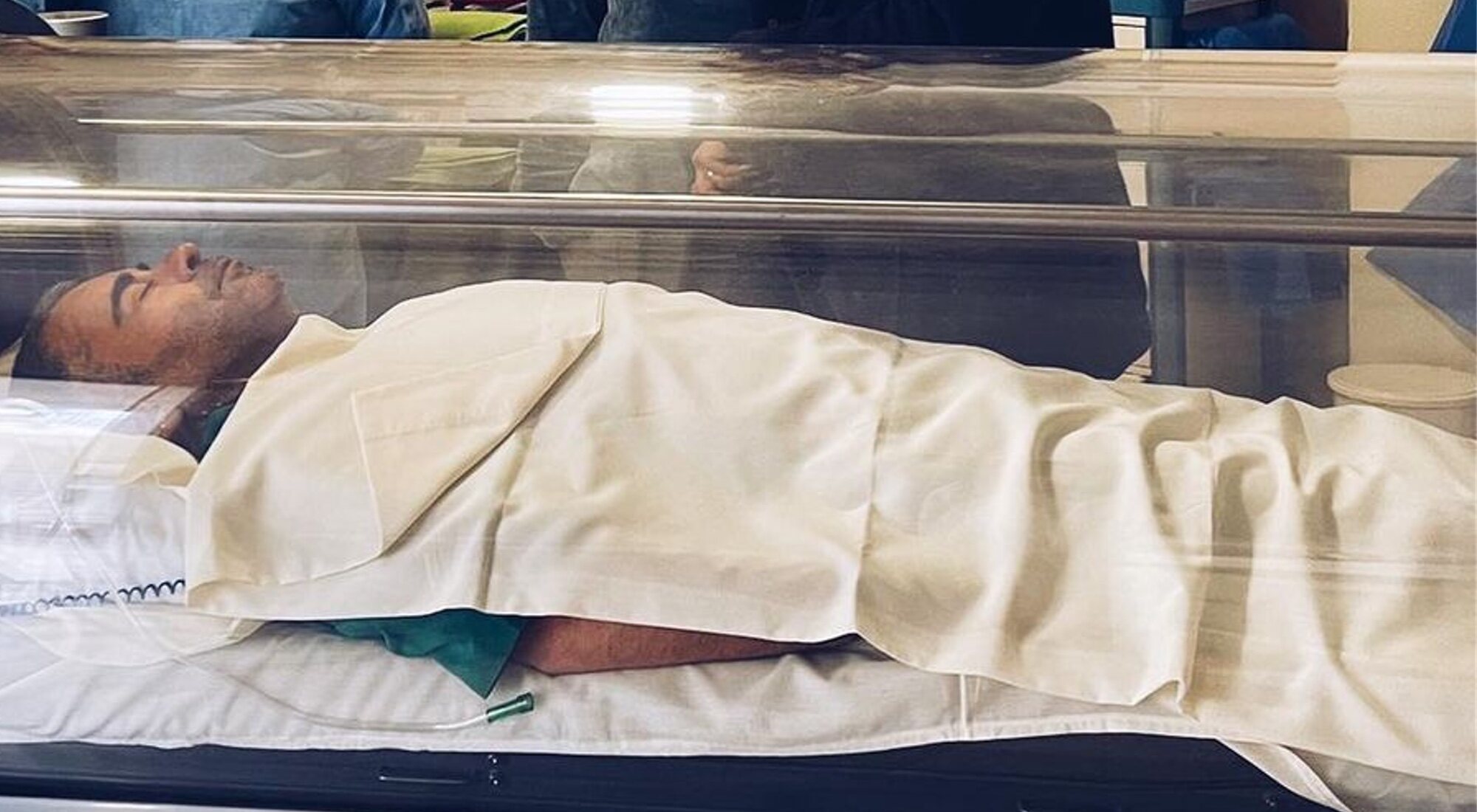 Jorge Javier Vázquez en el hospital