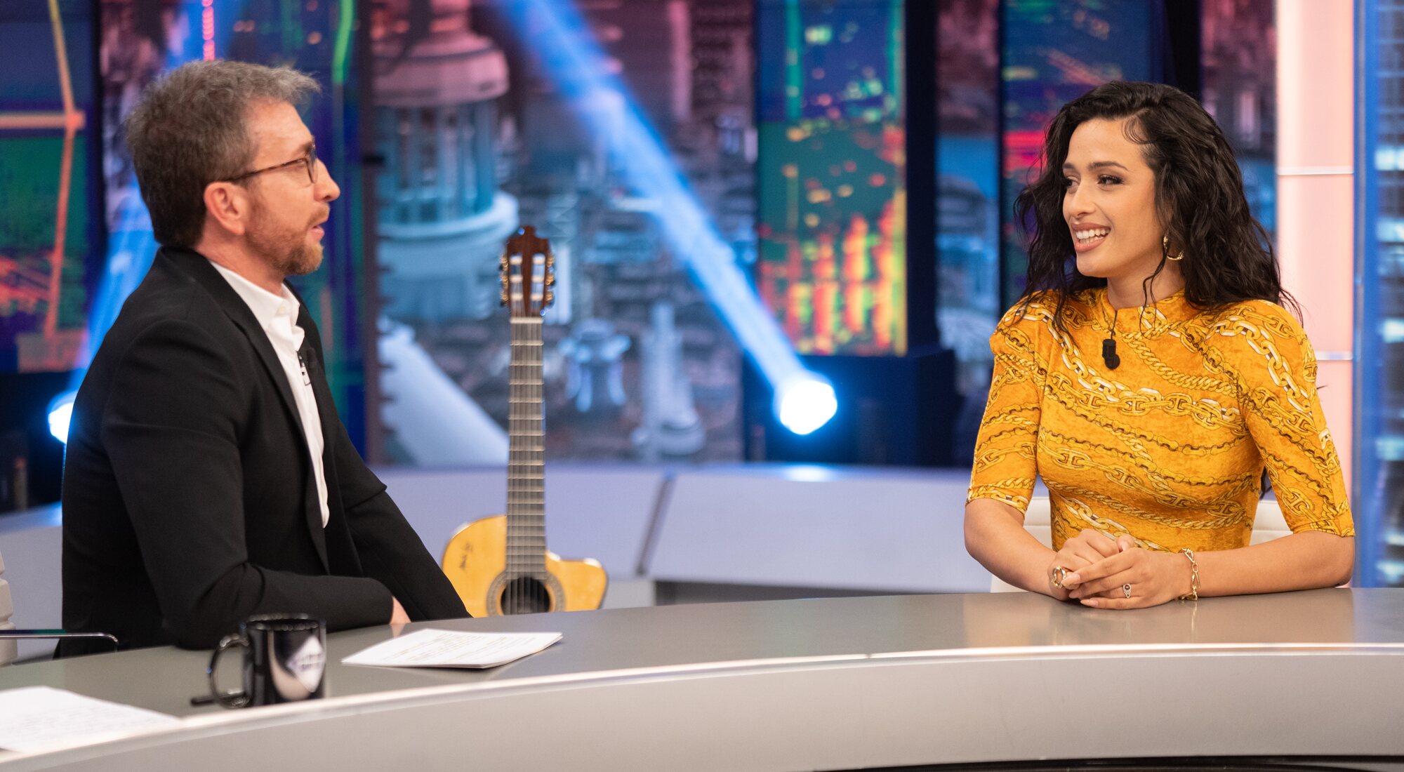 Pablo Motos y Chanel en 'El hormiguero'