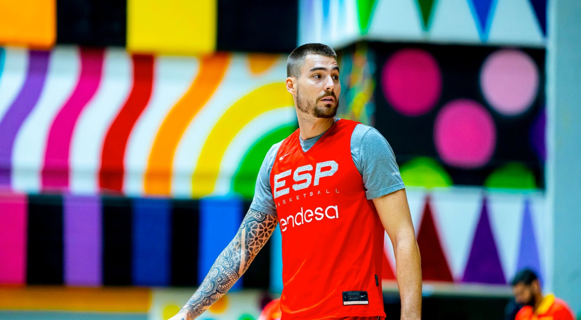 Juancho Hernangomez en el Twitter de la Selección Española