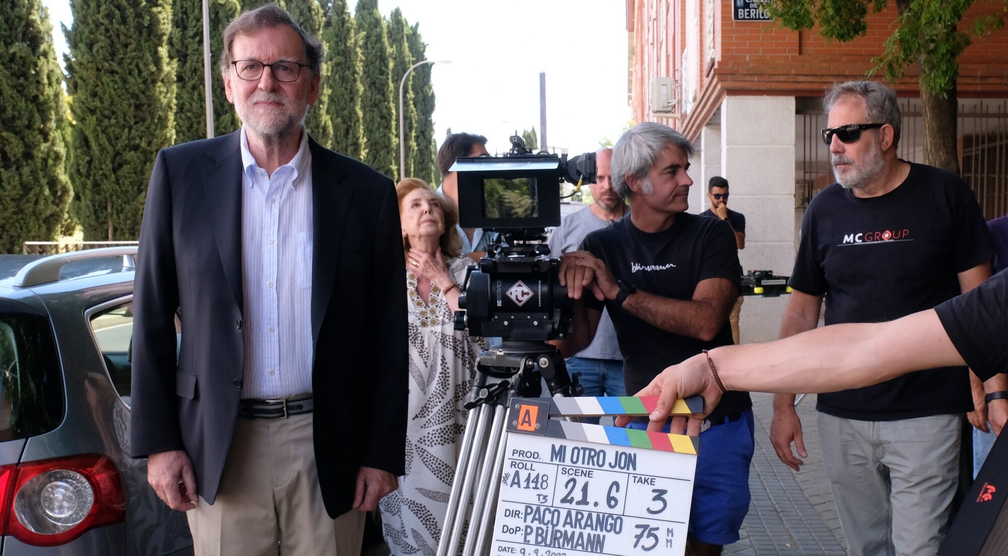 Mariano Rajoy, en el rodaje de "Mi otro Jon"
