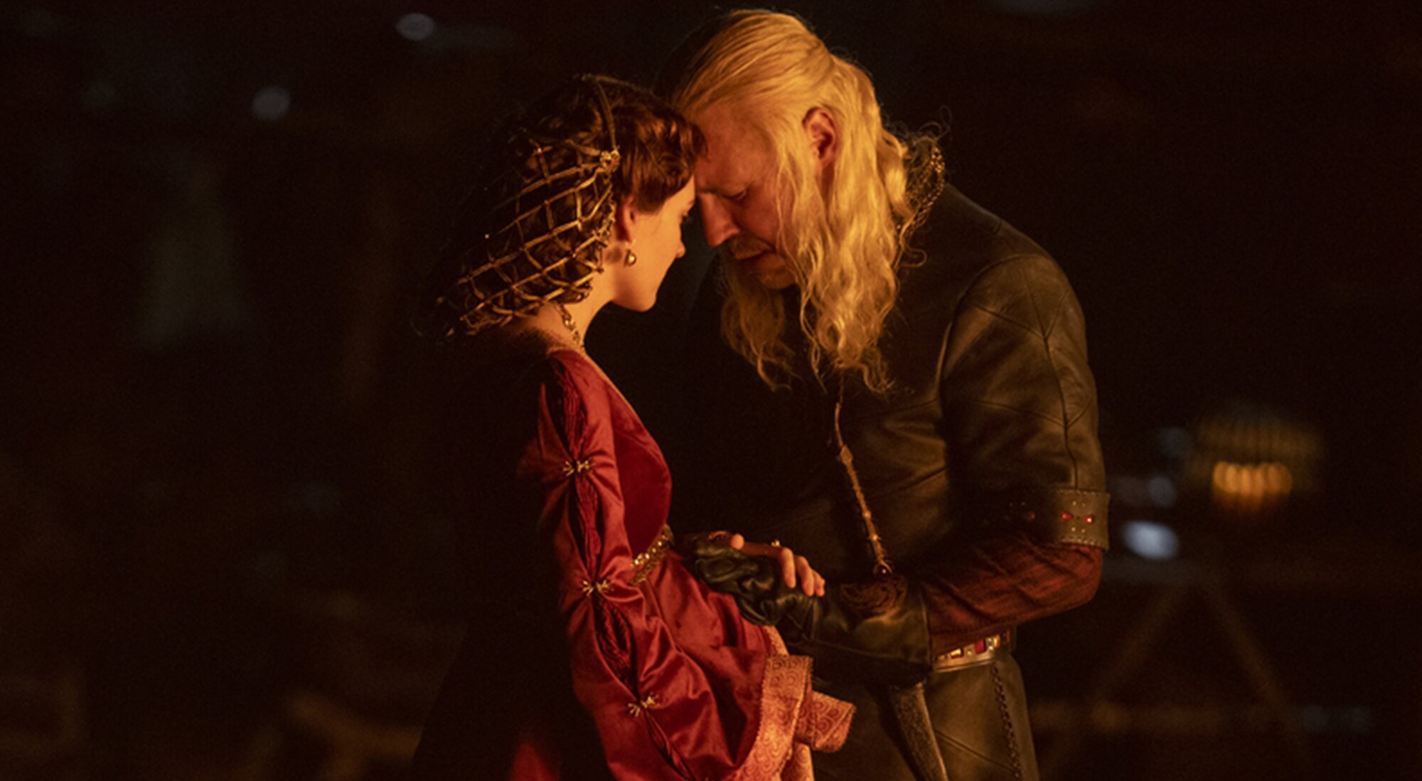 Alicent y Viserys en 'La Casa del Dragón'