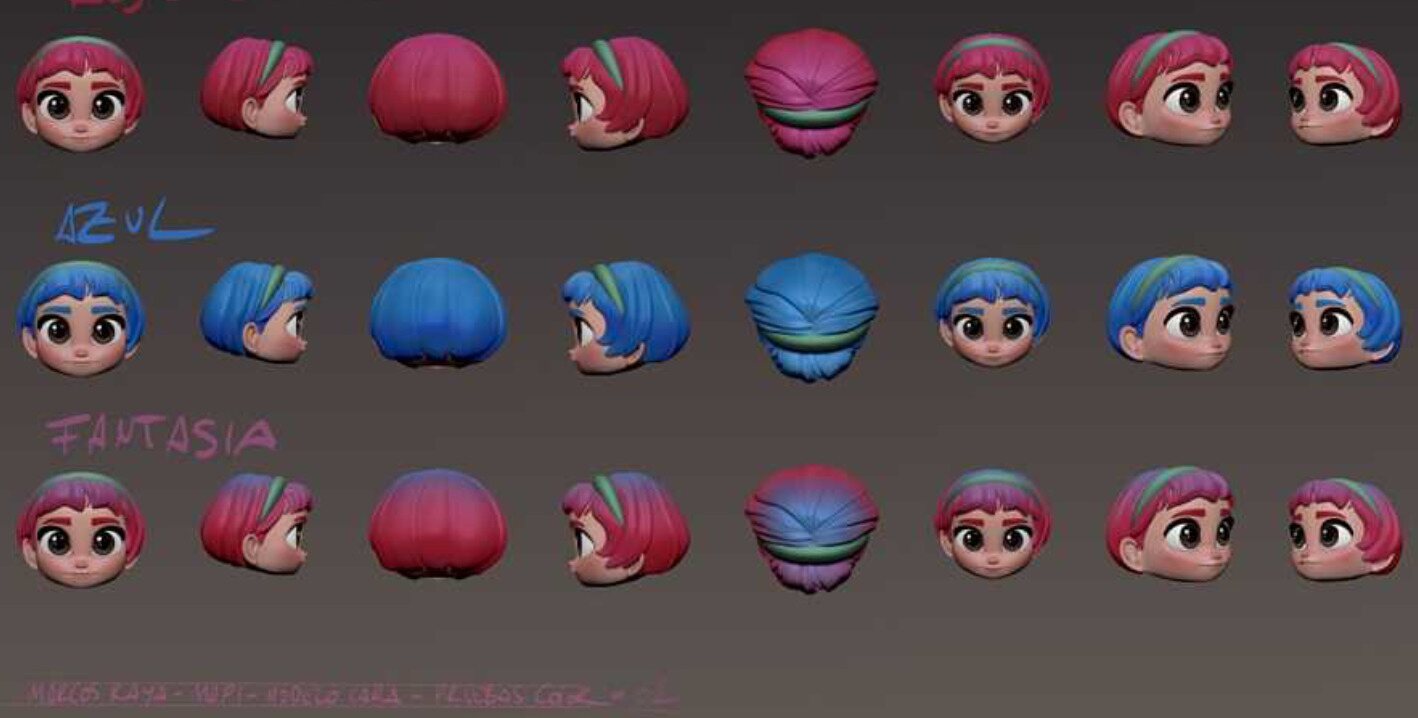 Diversos bocetos de &#39;Mapi&#39;