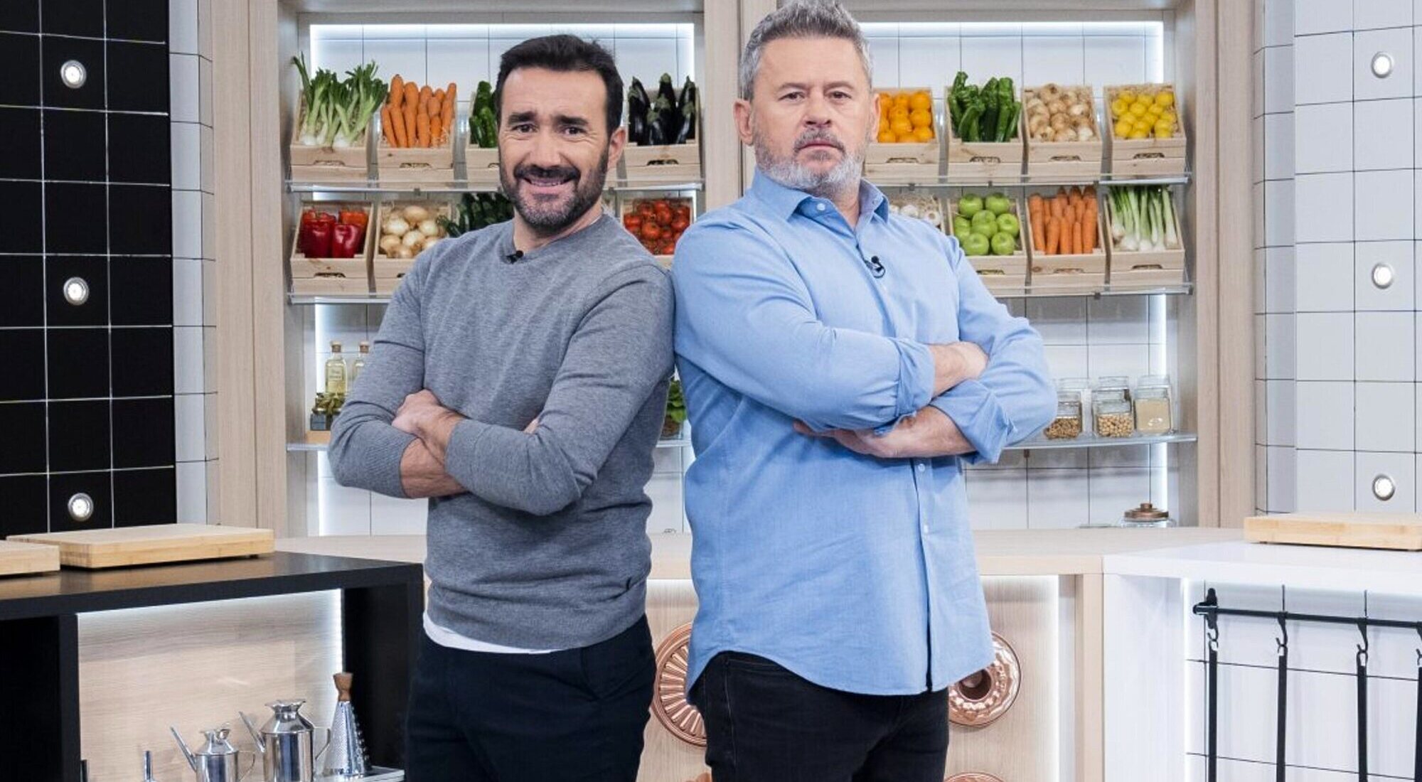 Juanma Castaño y Miki Nadal en 'Cinco tenedores'