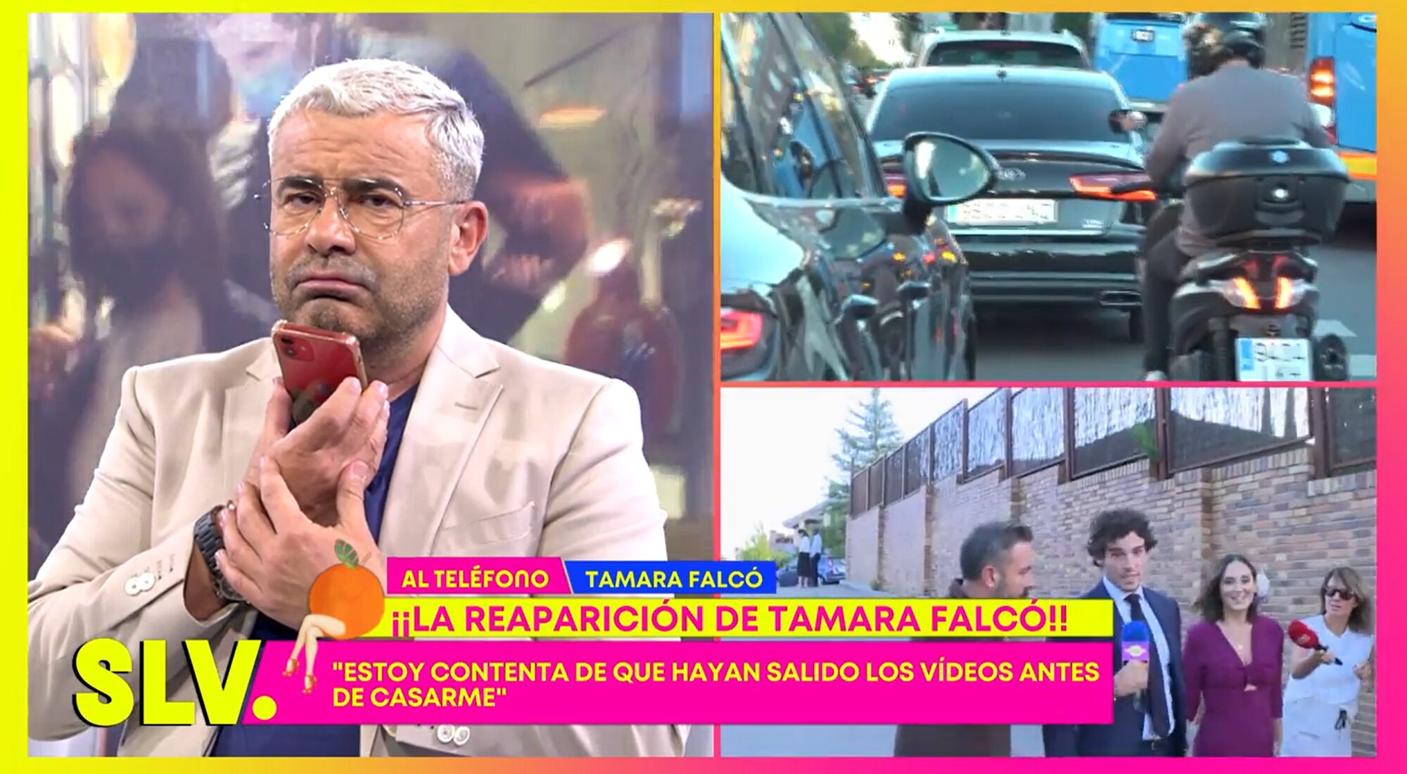 Jorge Javier Vázquez habla por teléfono con Tamara Falcó en 'Sálvame'