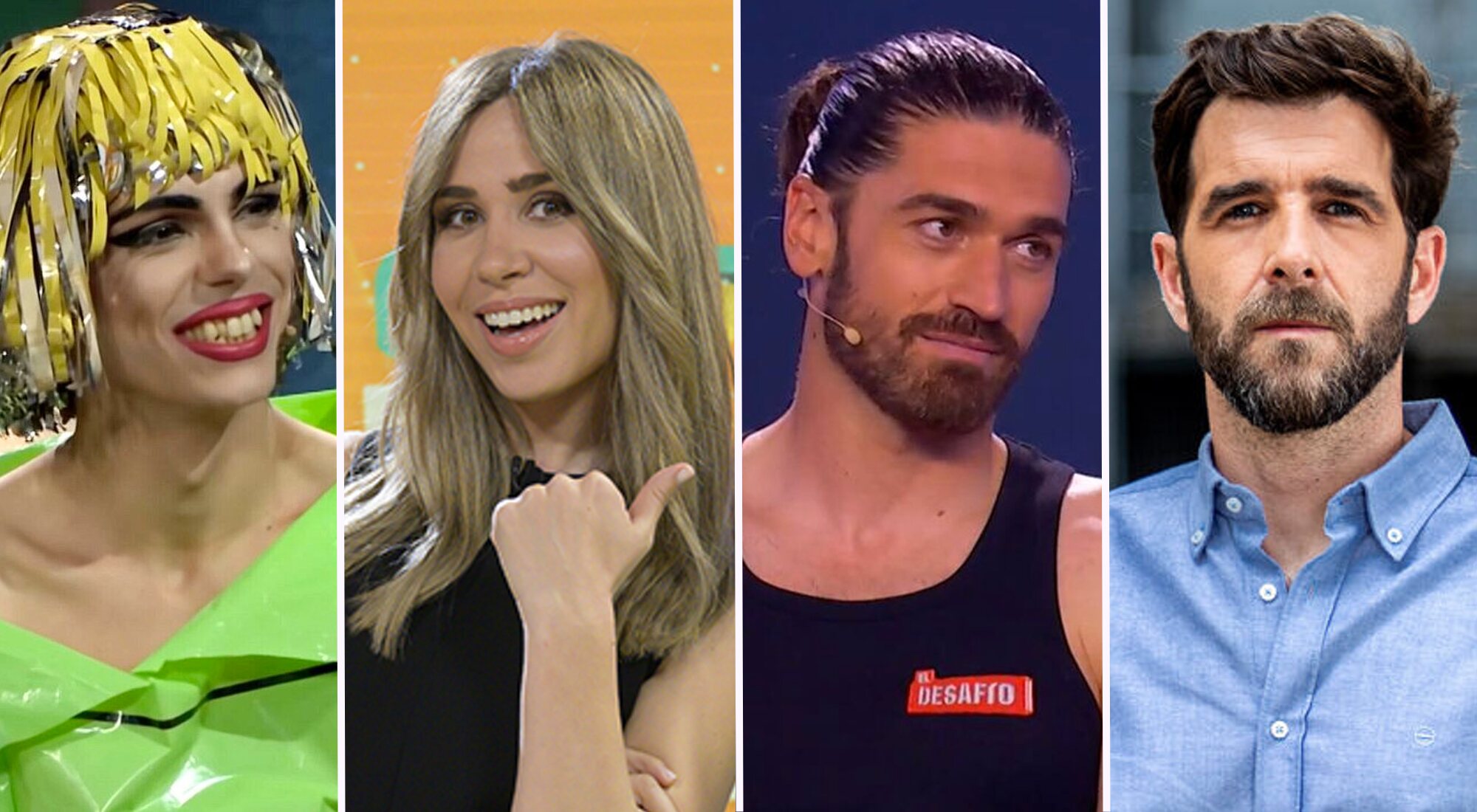 Samantha Hudson, María Gómez, Javier Hernanz y Gonzo