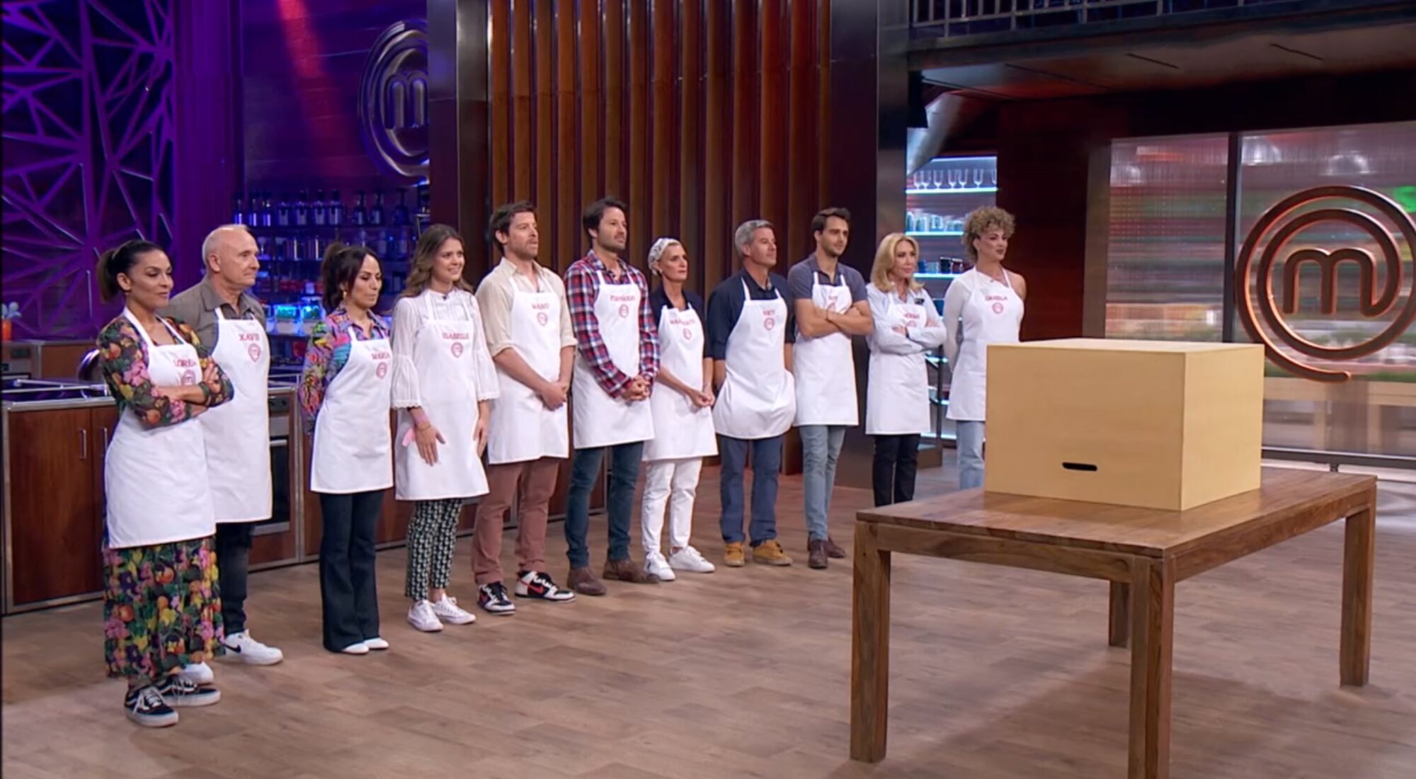 Los aspirantes de 'MasterChef Celebrity 7' al comienzo del quinto programa