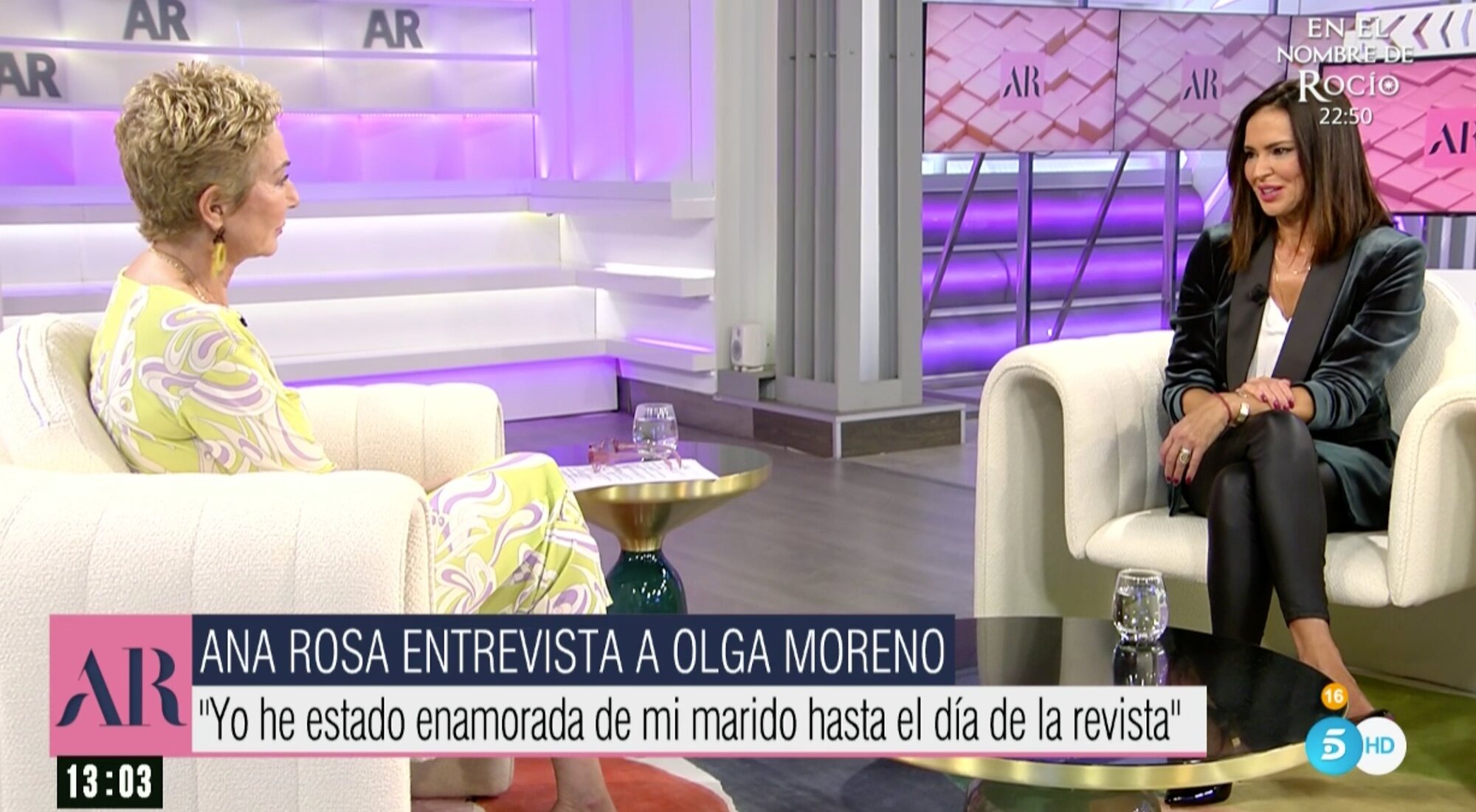 Ana Rosa Quintana entrevista a Olga Moreno en 'El programa de Ana Rosa'