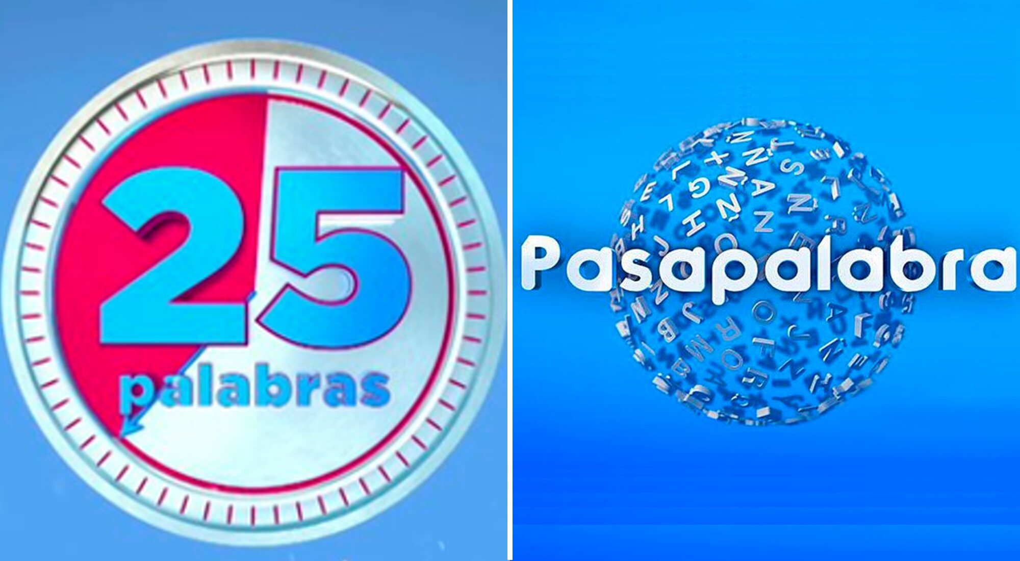 Logo de '25 palabras' y de 'Pasapalabra'