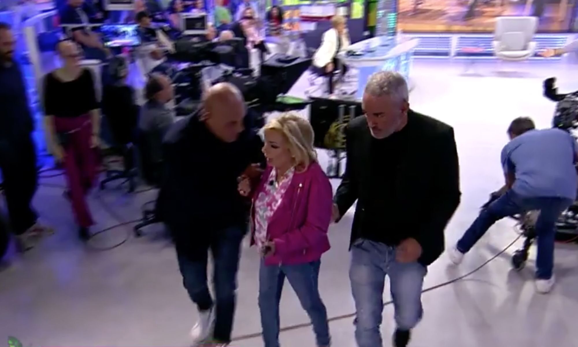 Carmen Borrego abandonando Sálvame'