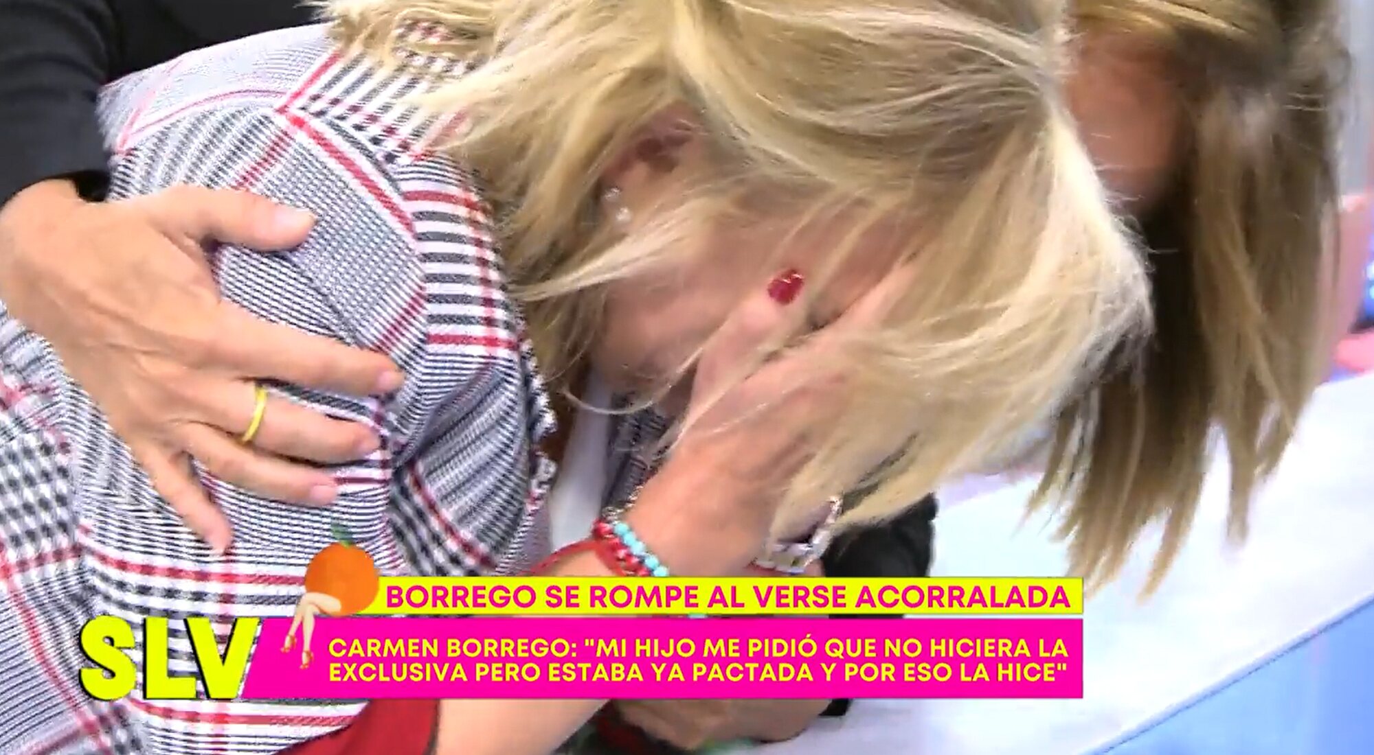 Carmen Borrego rompe a llorar en 'Sálvame'