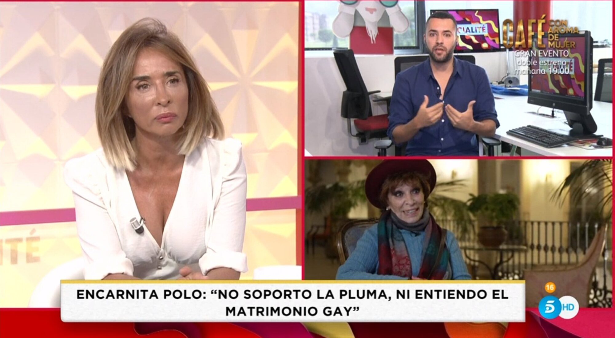 Álex Álvarez comparte su indignación con María Patiño en 'Socialité' por las declaraciones de Encarnita Polo