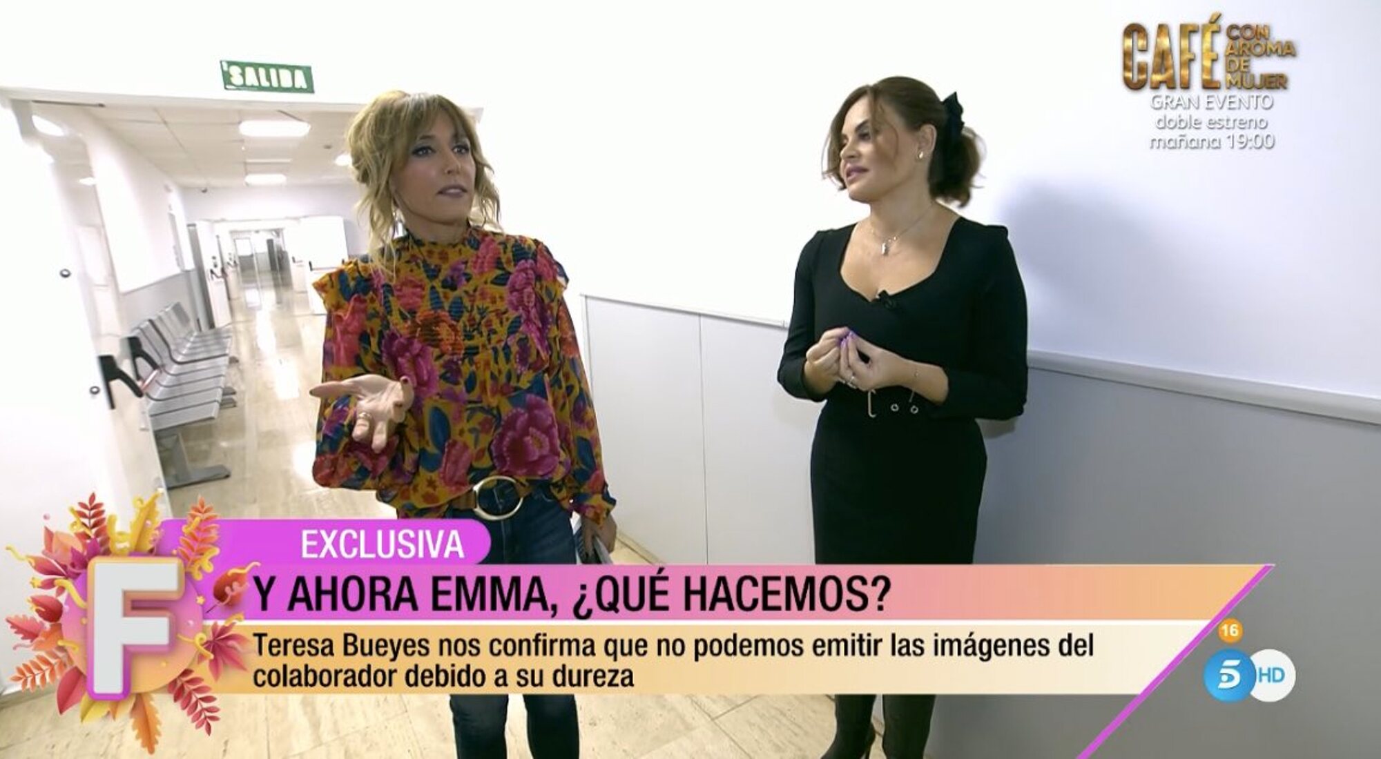 Rótulo de &#39;Fiesta&#39; haciendo referencia a &#39;Y ahora, Sonsoles&#39;