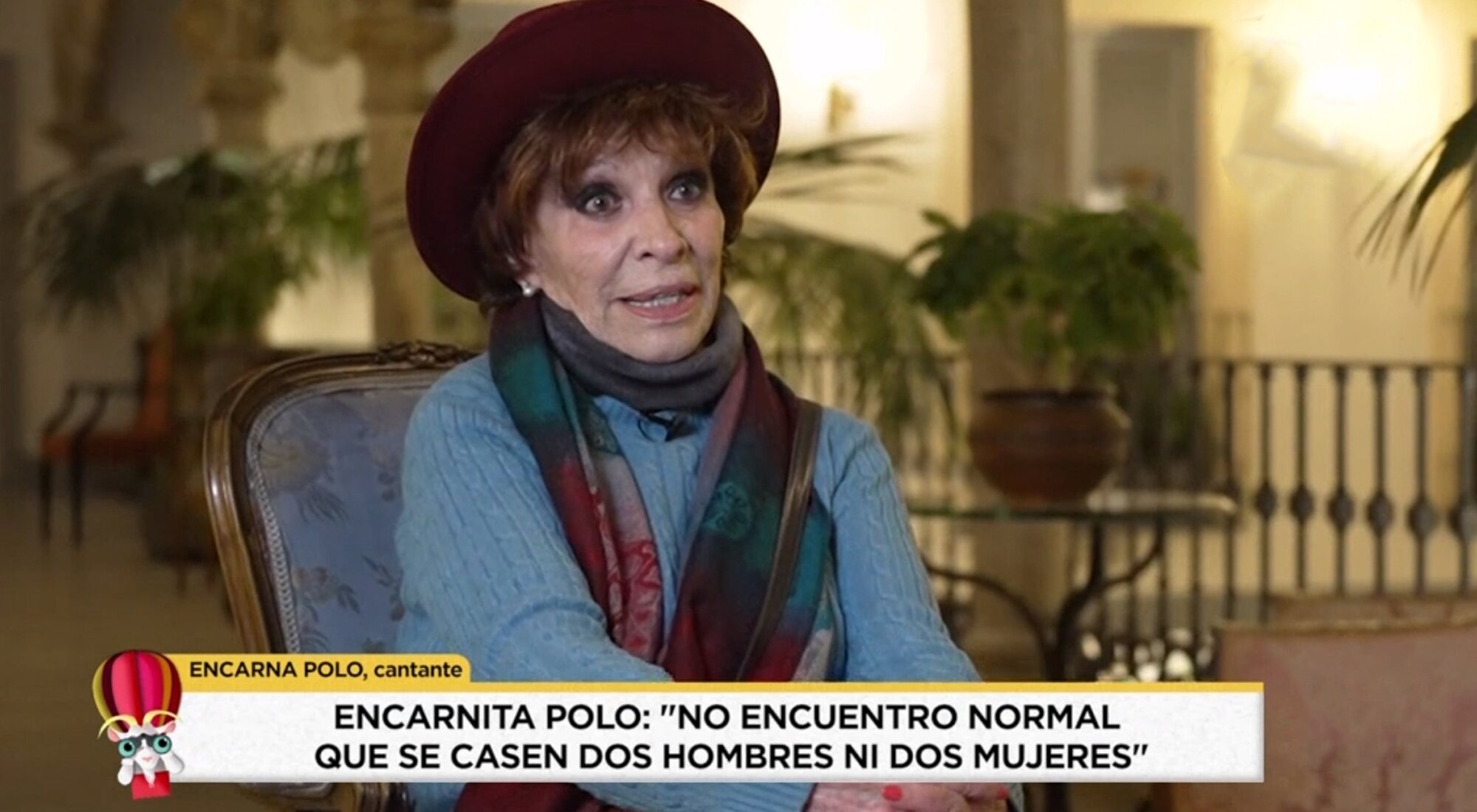 Encarnita Polo en su entrevista con 'Socialité'
