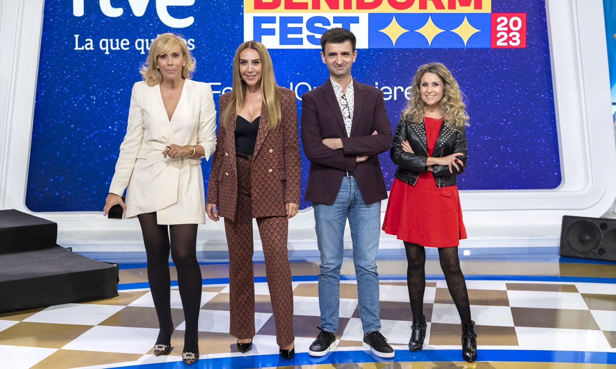 María Eizaguirre, Mónica Naranjo, José Pablo López y Eva Mora