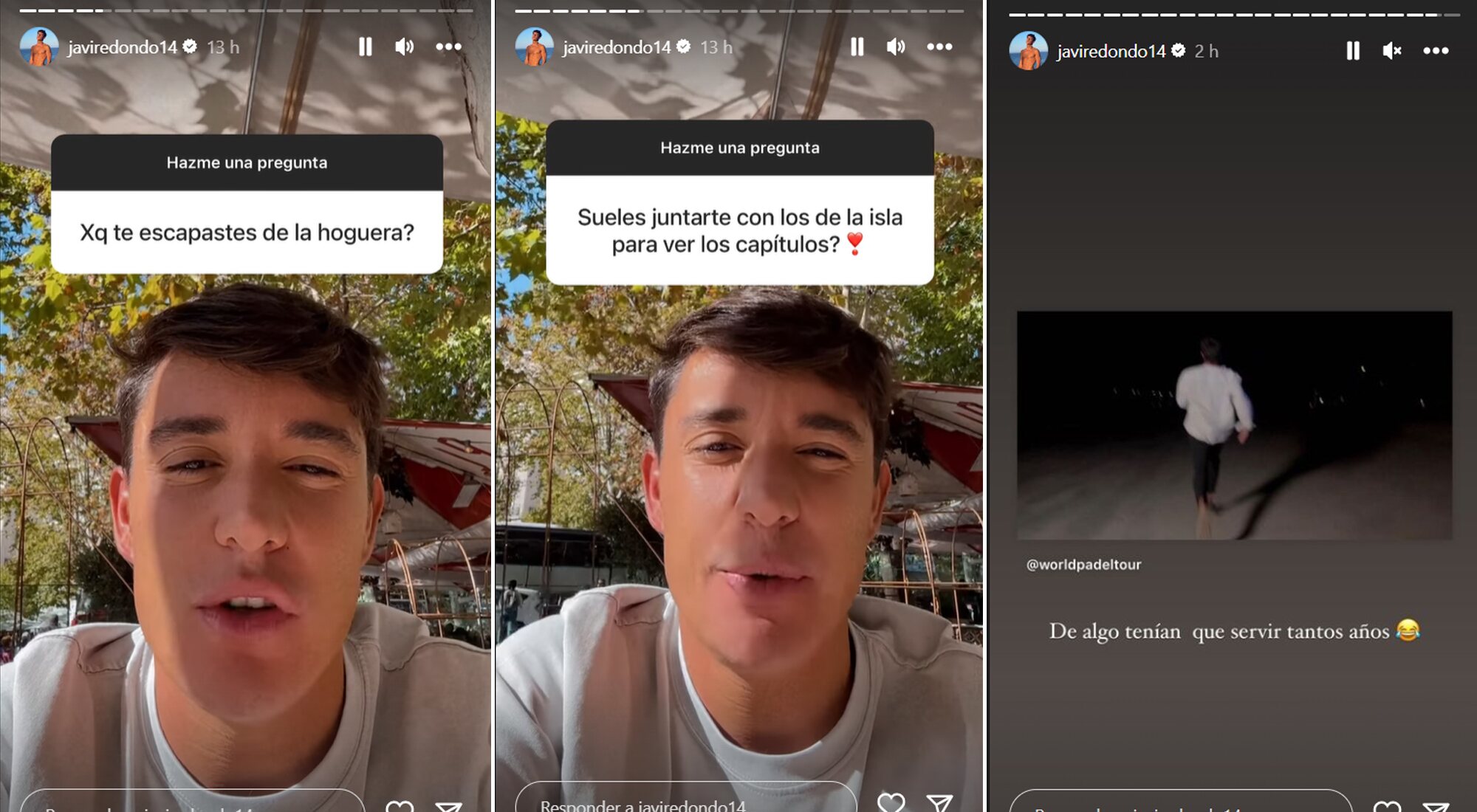 Javi responde a las preguntas de sus seguidores sobre 'La isla de las tentaciones' y bromea con su huida