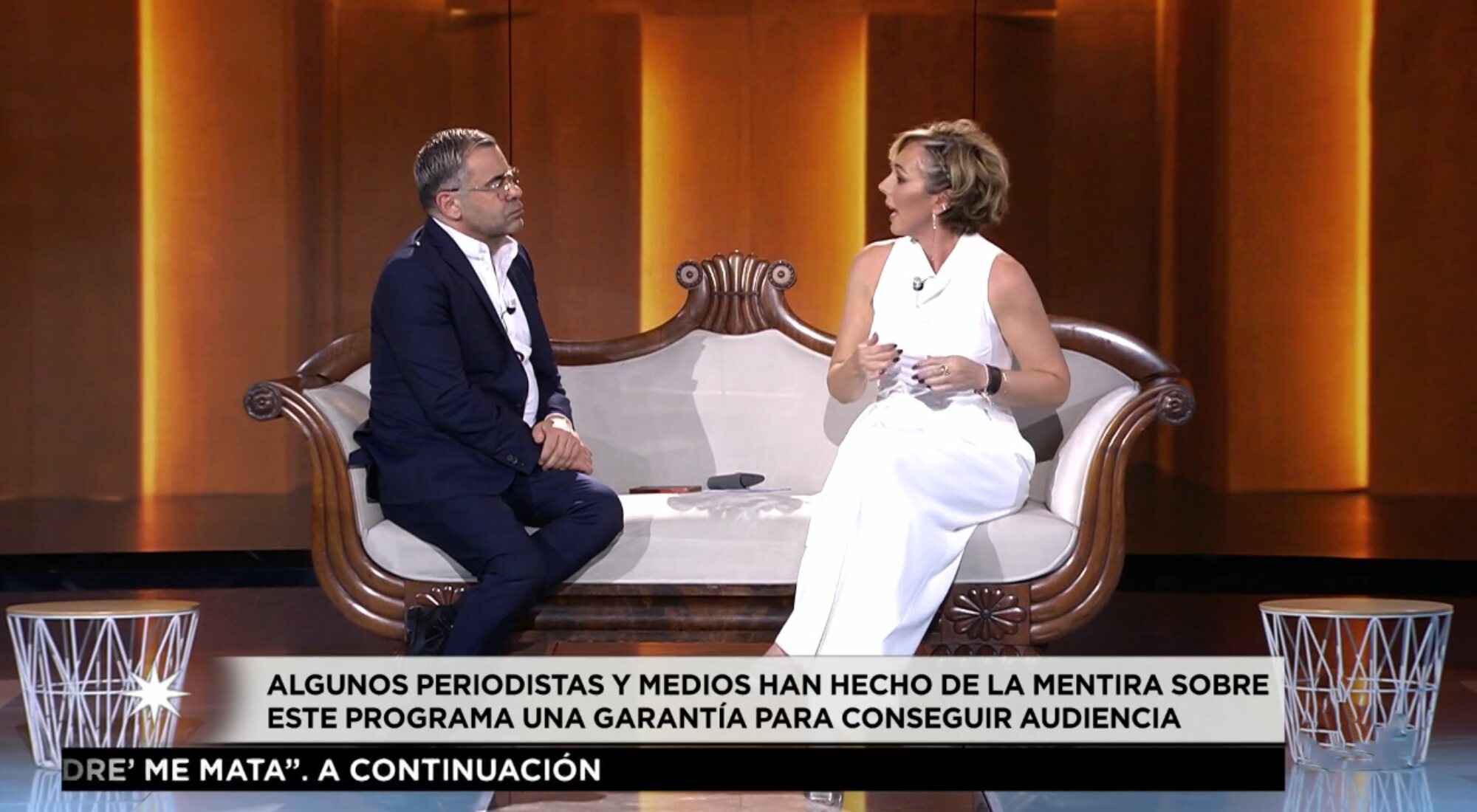 Rocío Carrasco habla con Jorge Javier de los ataques de un periodista de La Vanguardia en 'En el nombre de Rocío'