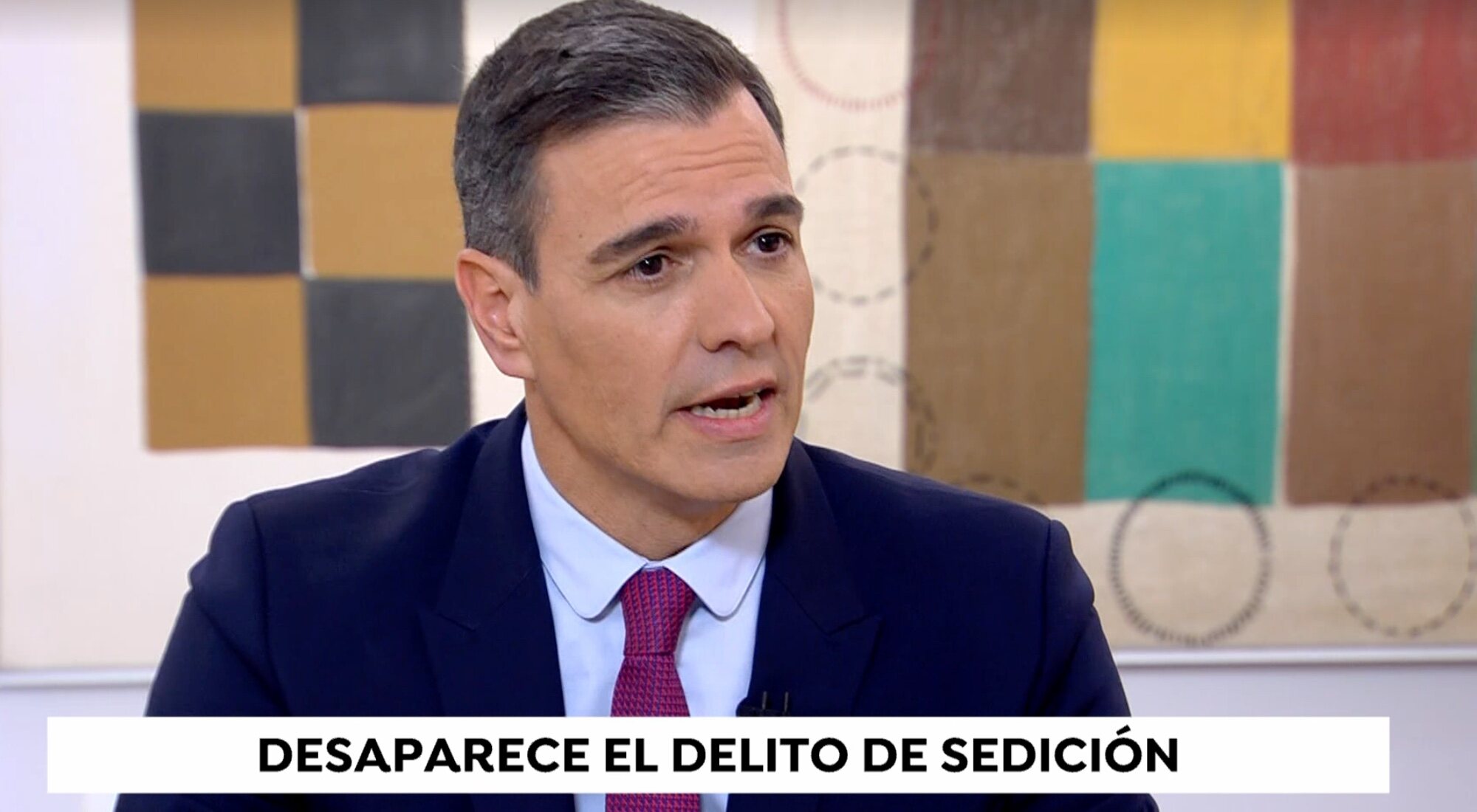 Pedro Sánchez en la entrevista en 'Al rojo vivo'