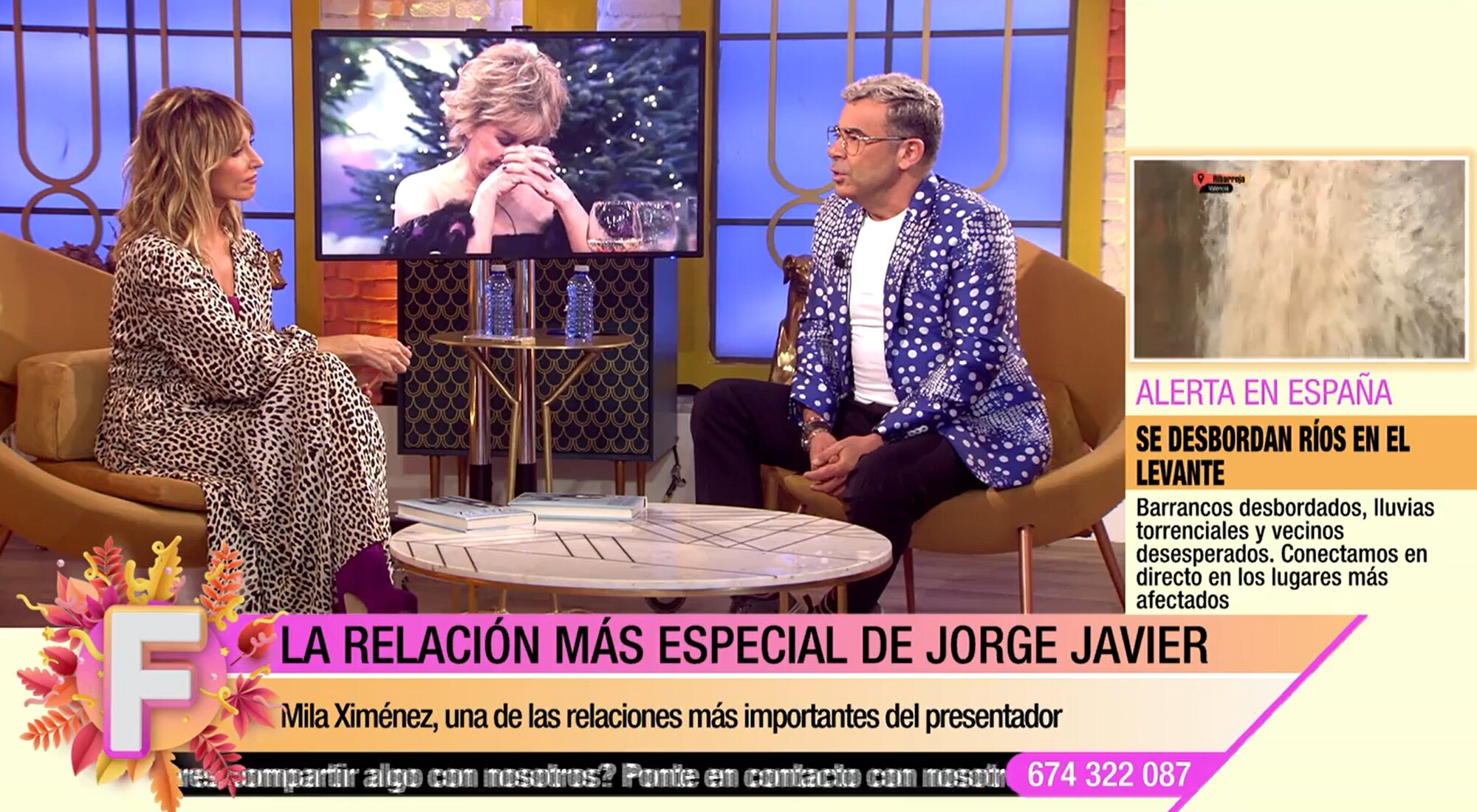 Emma García entrevista a Jorge Javier en 'Fiesta'