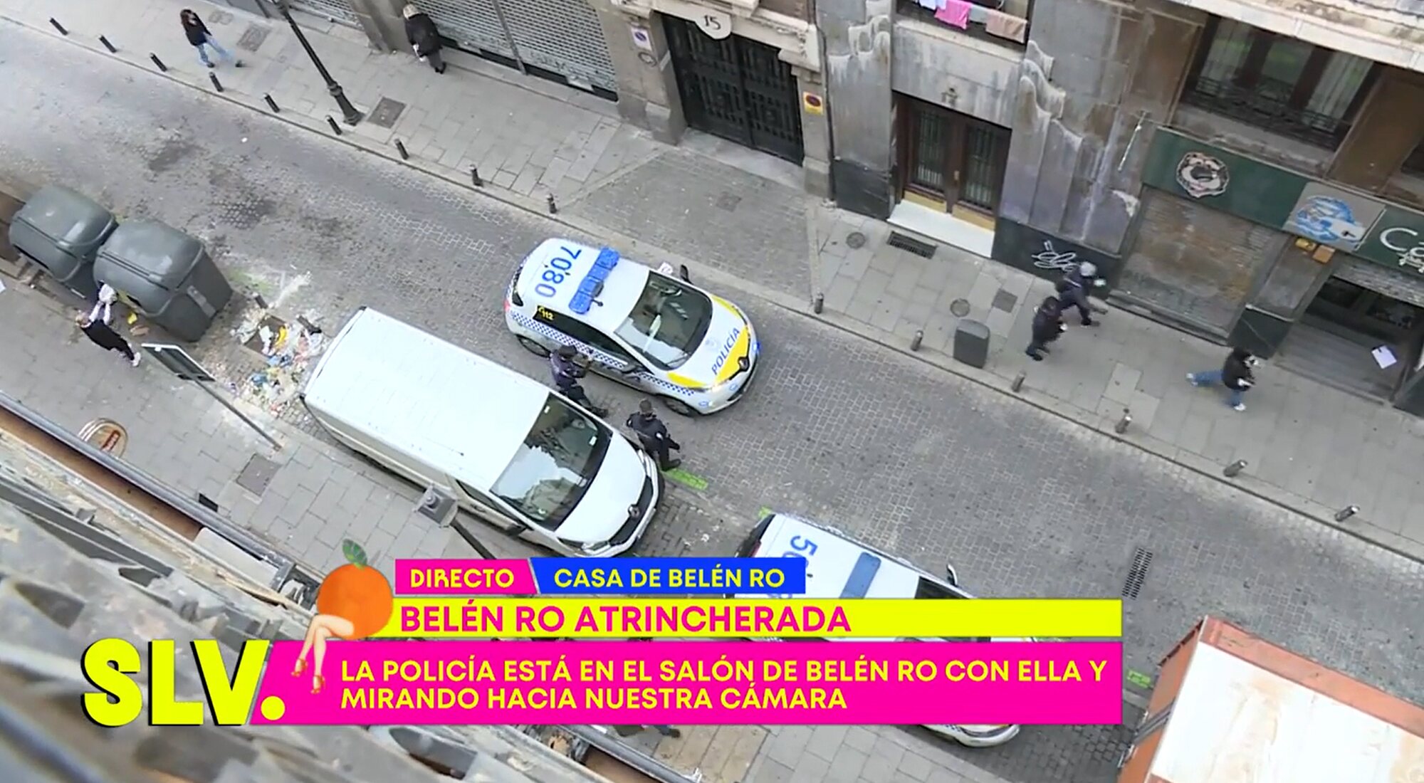 'Sálvame' captó a los agentes que acudieron a la llamada de Belén Rodríguez