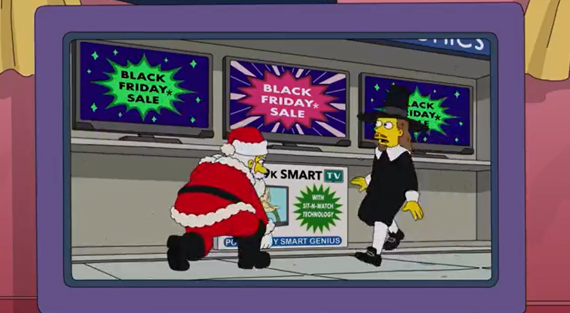 Anuncio del Black Friday del episodio 30x10 de 'Los Simpson'