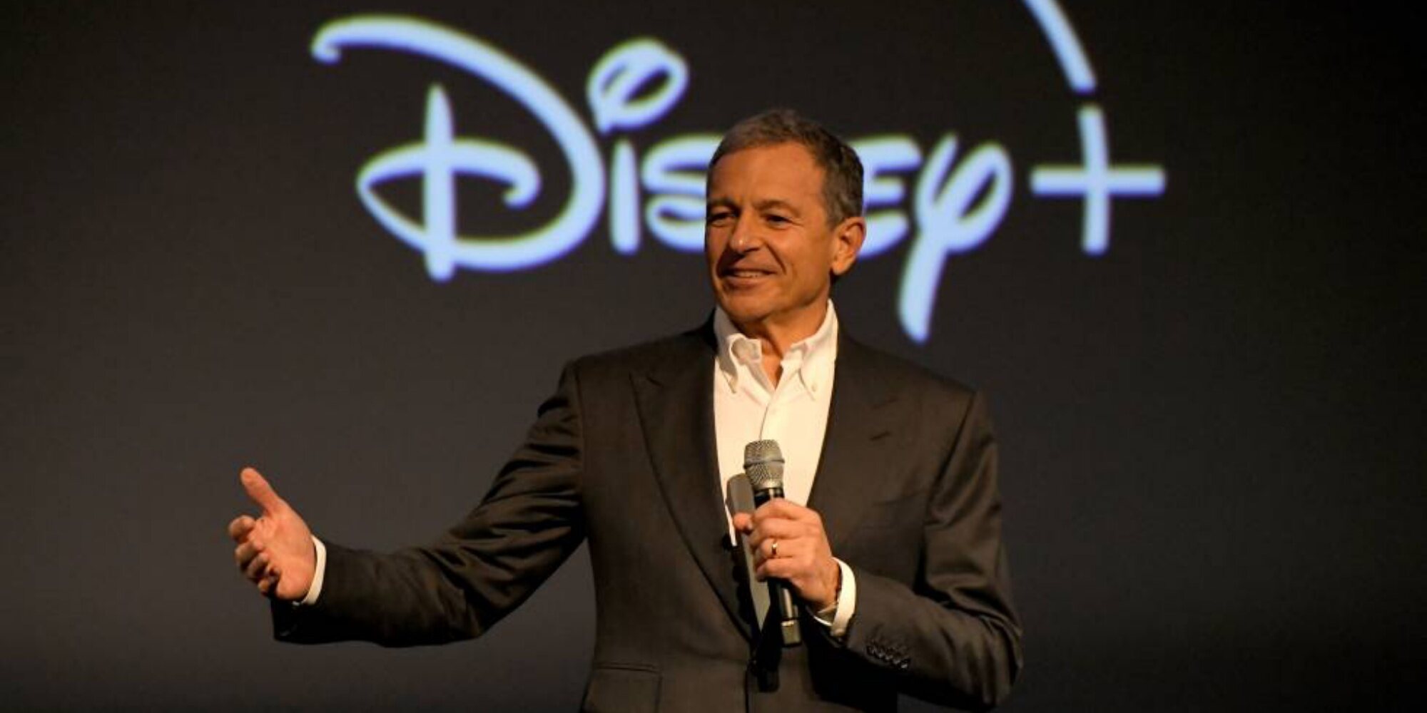 Bob Iger durante la presentación de Disney+