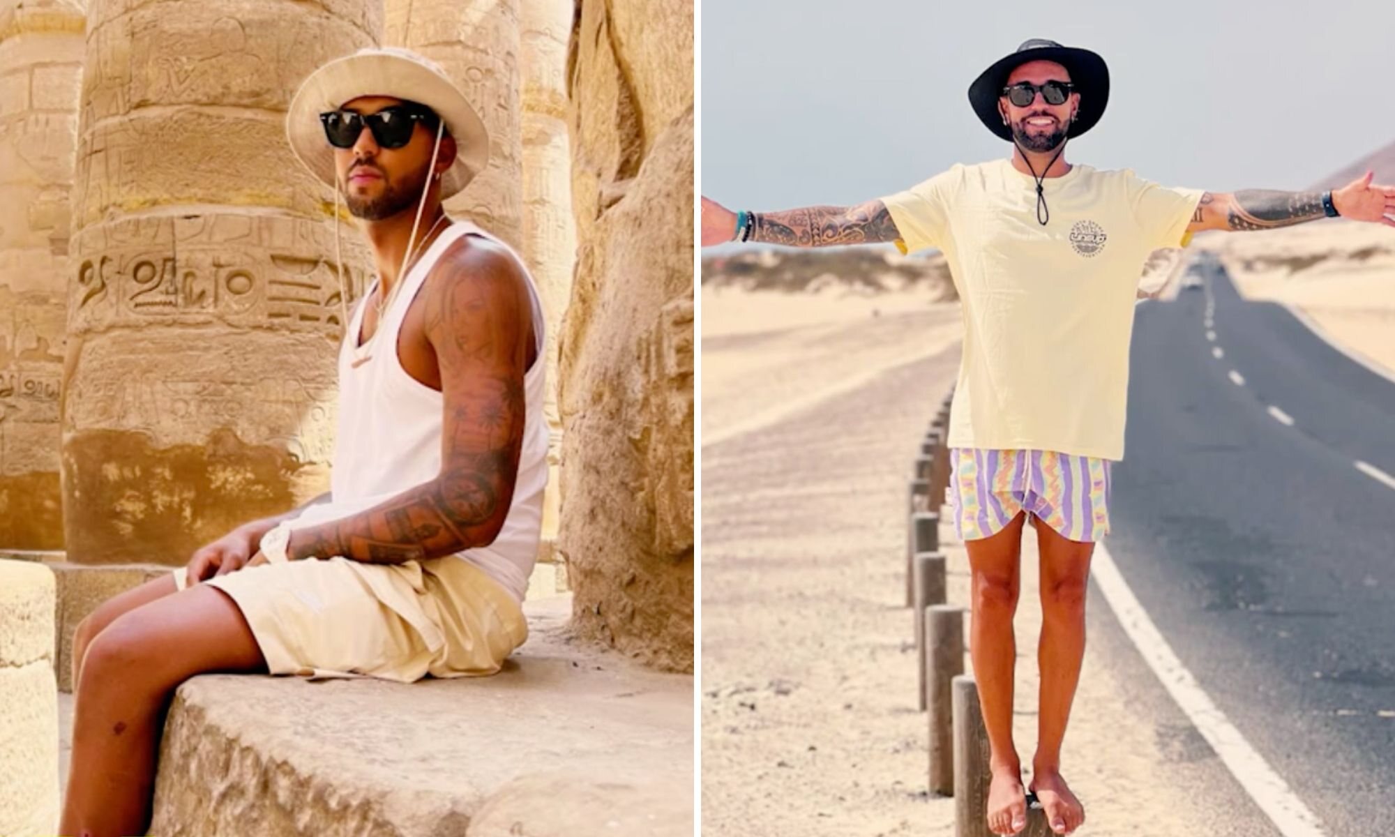 Parecido entre las fotos de Yulen Pereira y Omar Sánchez