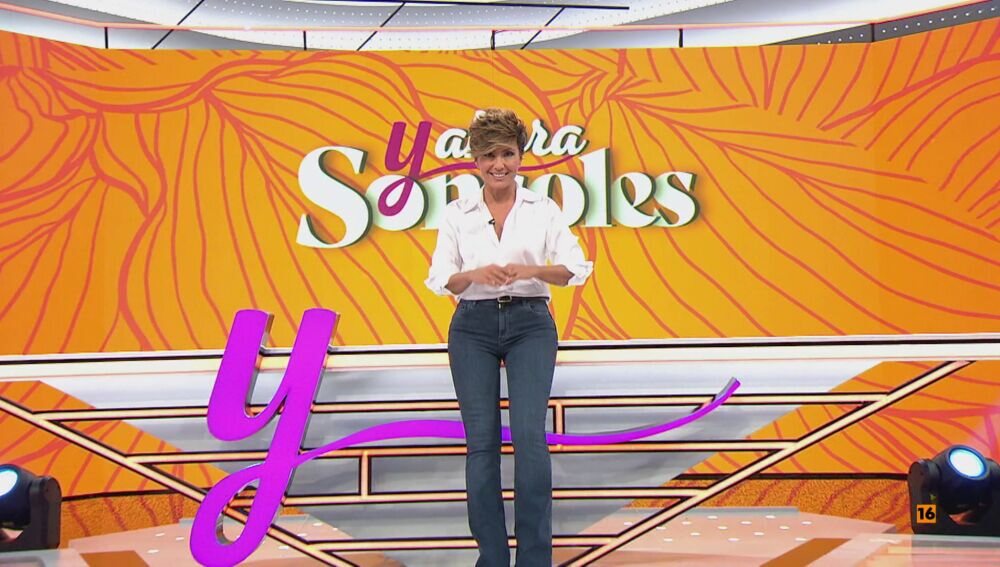Sonsoles Ónega en el plató de su programa