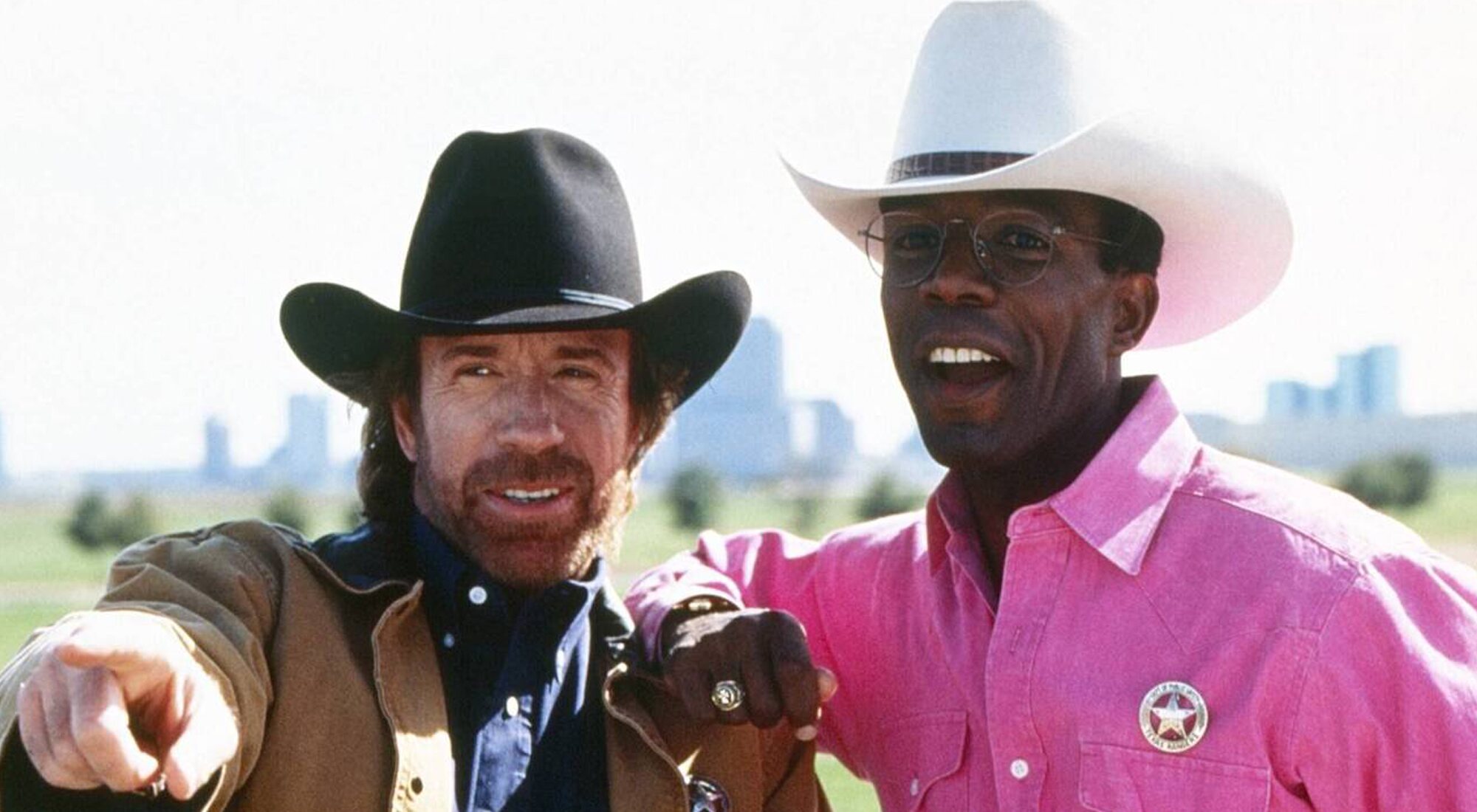 Chuck Norris y Clarence Gilyard Jr en la serie 'Walker'