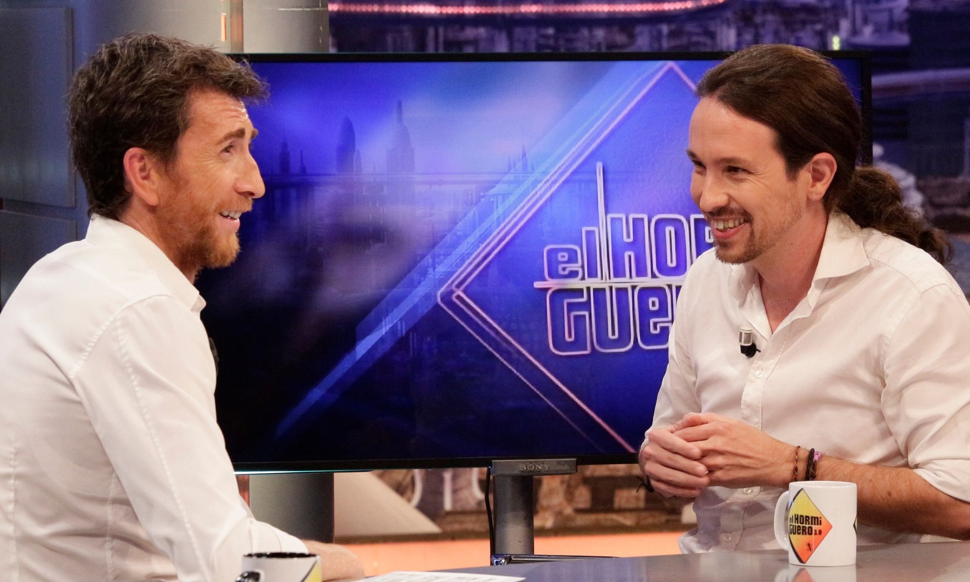 Pablo Motos y Pablo Iglesias en 'El hormiguero'