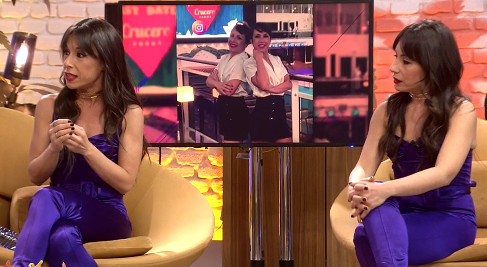 Cristina y Marisa Zapata en 'First Dates'