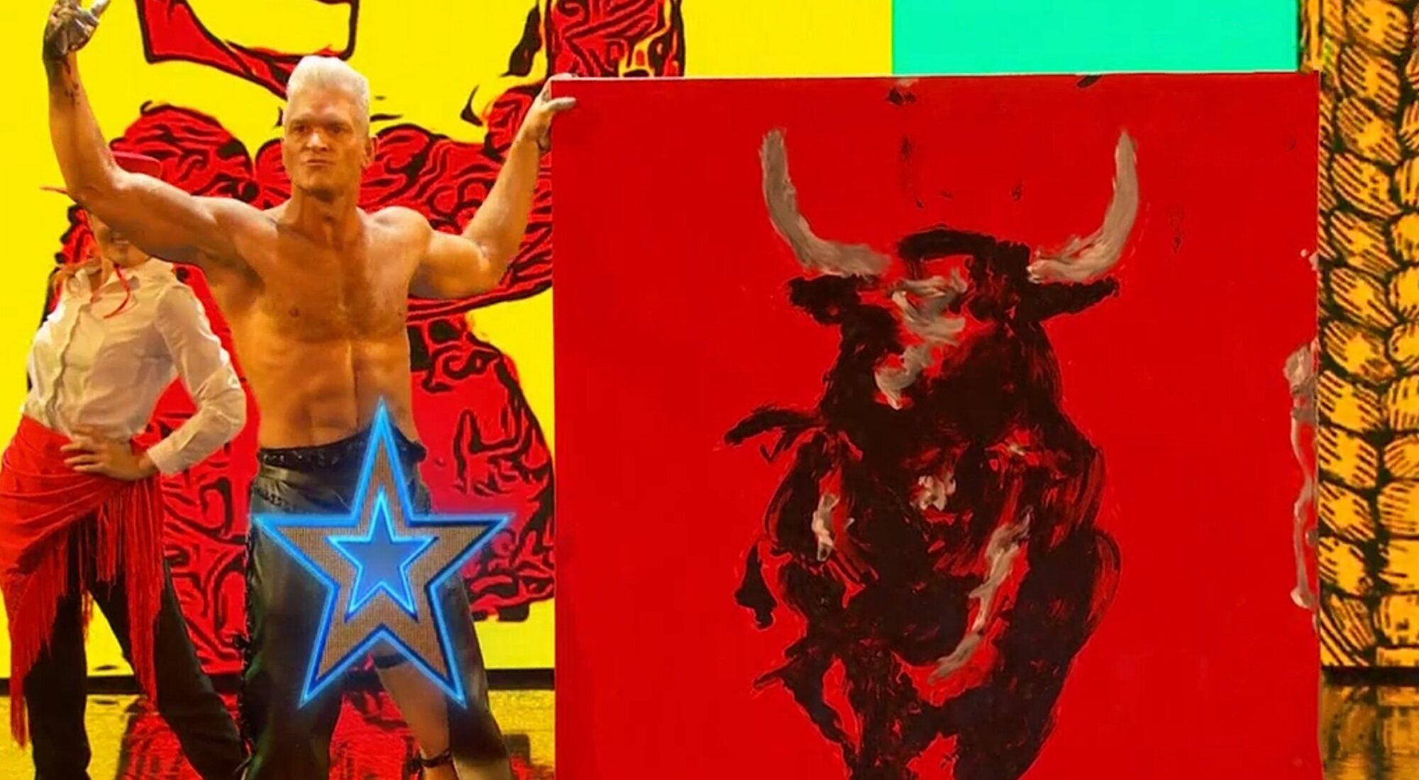 Brent Ray muestra su cuadro pintado con el pene en la última semifinal de &#39;Got Talent&#39;