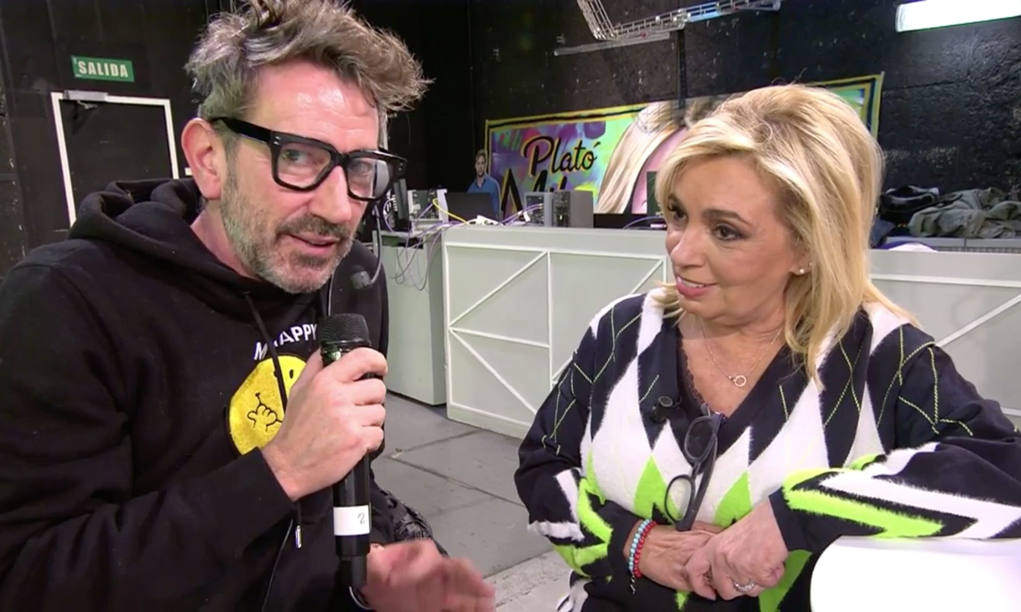 Carmen Borrego y David Valldeperas en 'Sálvame'