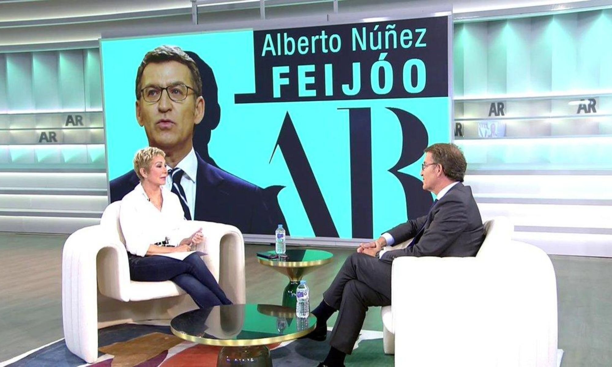 Ana Rosa Quintana y Alberto Núñez Feijóo en 'El programa de Ana Rosa'